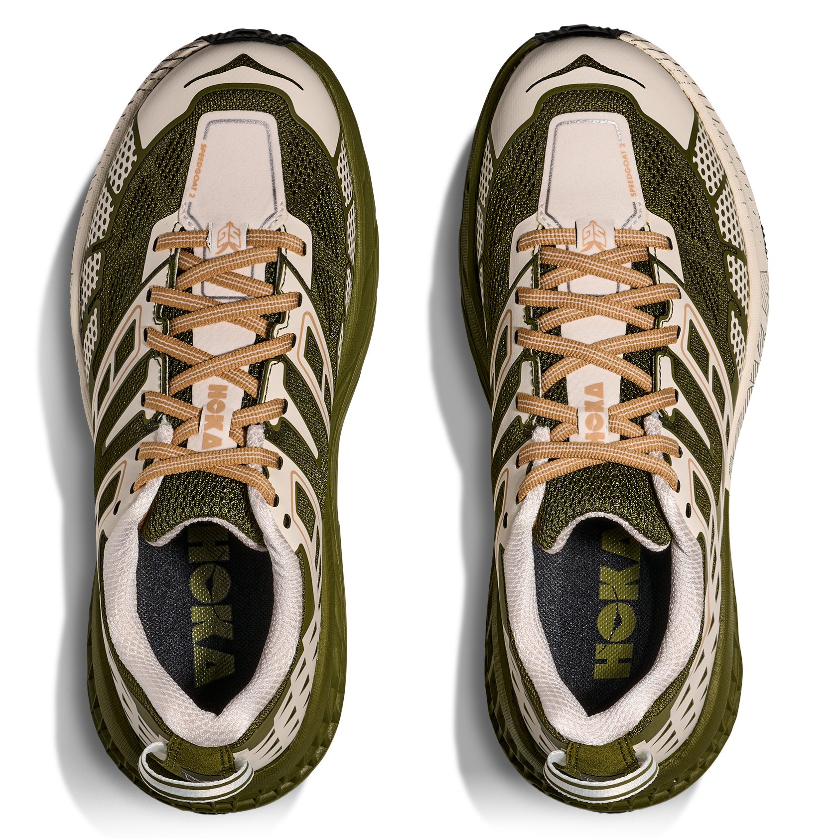 Hoka Speedgoat 2 Sneaker - Moss Green/Rose Cream | Trail Sneakers