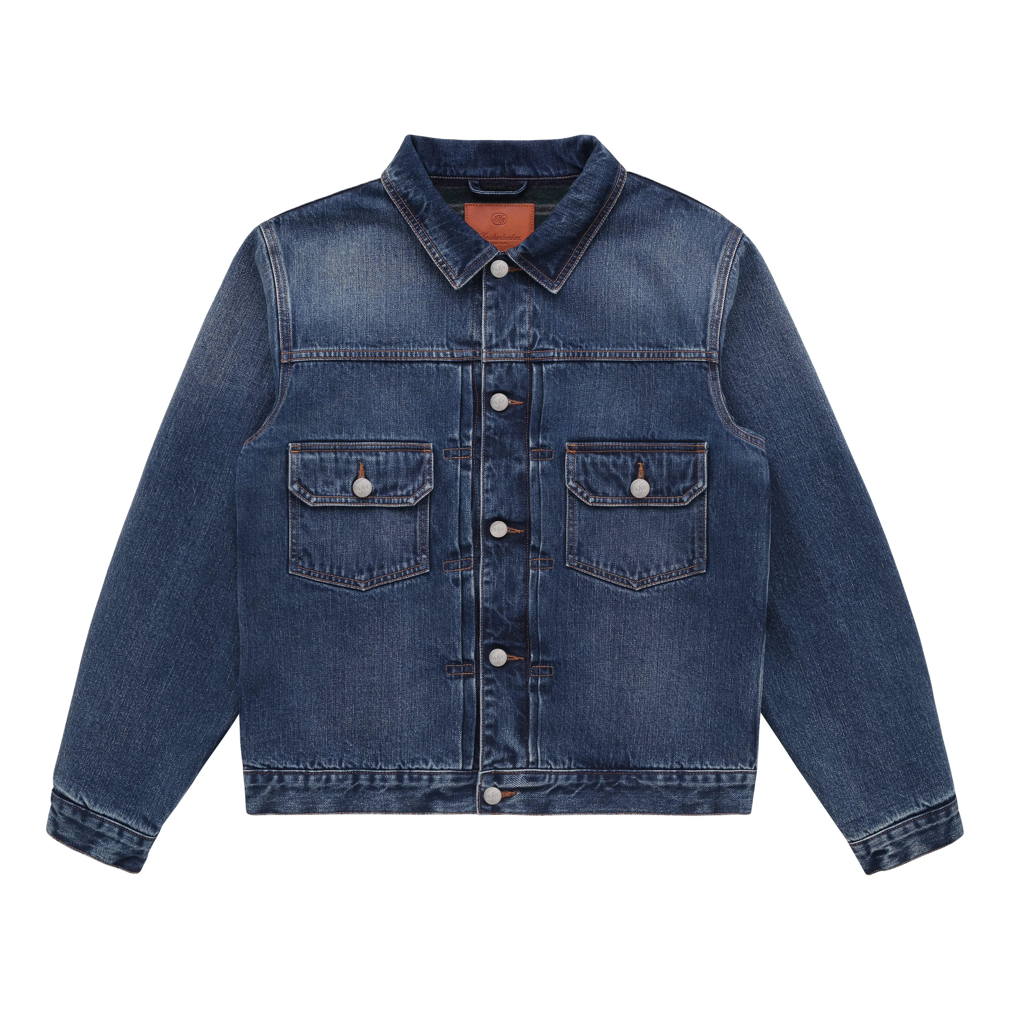 Knickerbocker Wayfarer Wool Blanket-Lined Denim Trucker Knickerbocker Wayfarer Wool Blanket-Lined Denim Trucker
