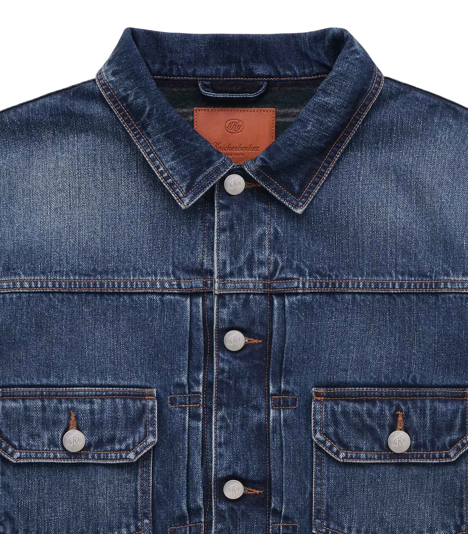 Knickerbocker Wayfarer Wool Blanket-Lined Denim Trucker Knickerbocker Wayfarer Wool Blanket-Lined Denim Trucker