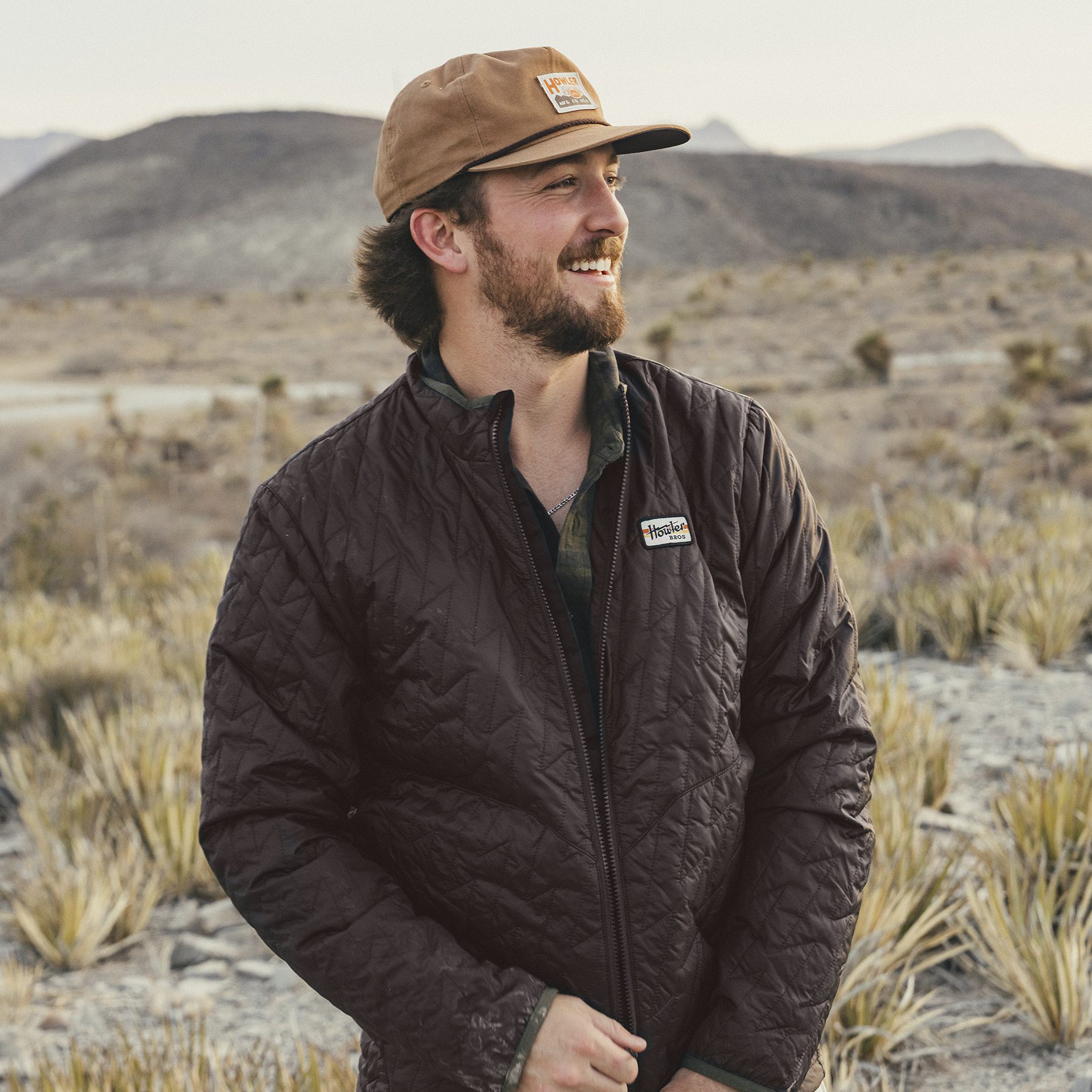 Howler Brothers Voltage Quilted Jacket - Bark | Quilted Jackets