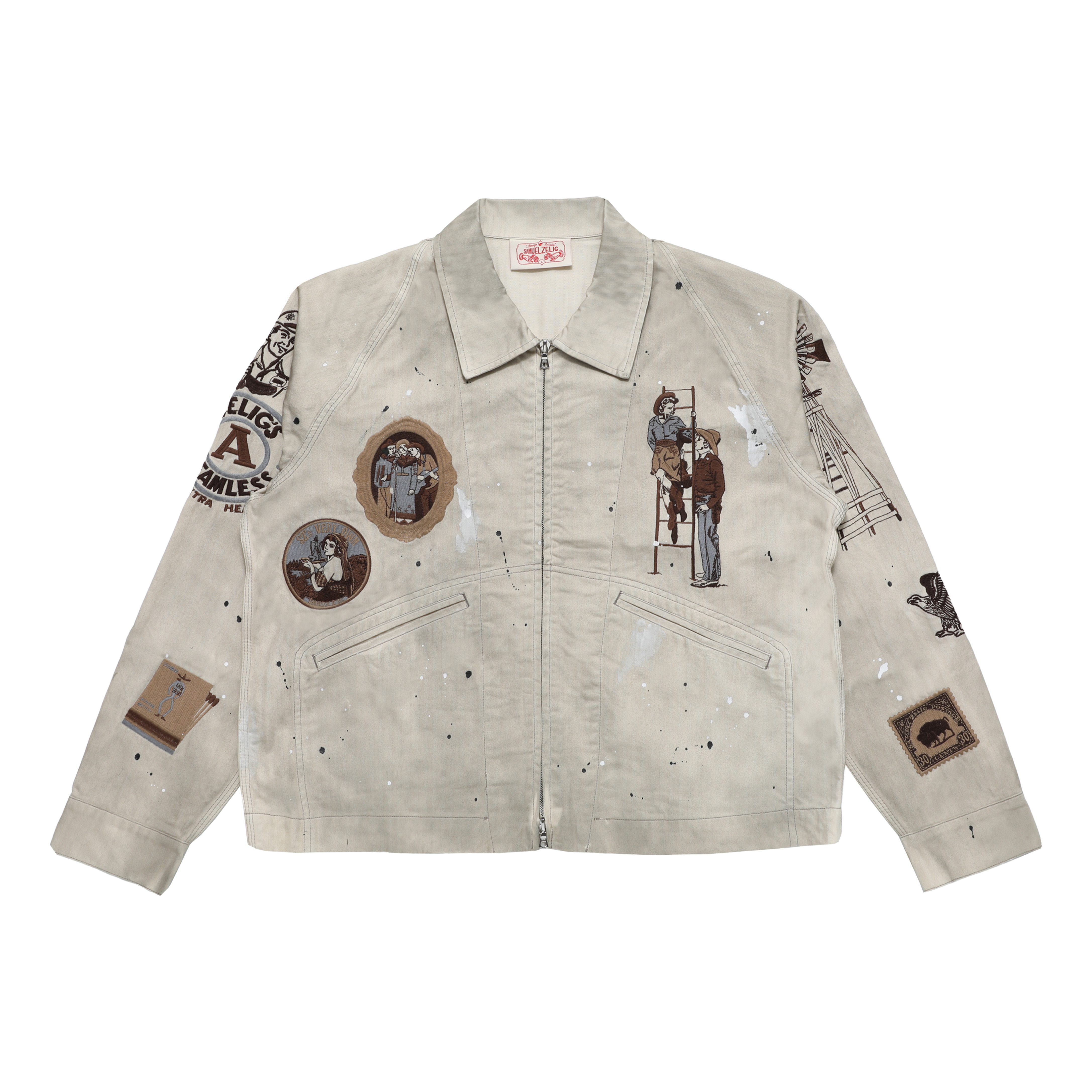 Samuel Zelig Western Zip Jacket - Cream | Trucker Jackets | Huckberry
