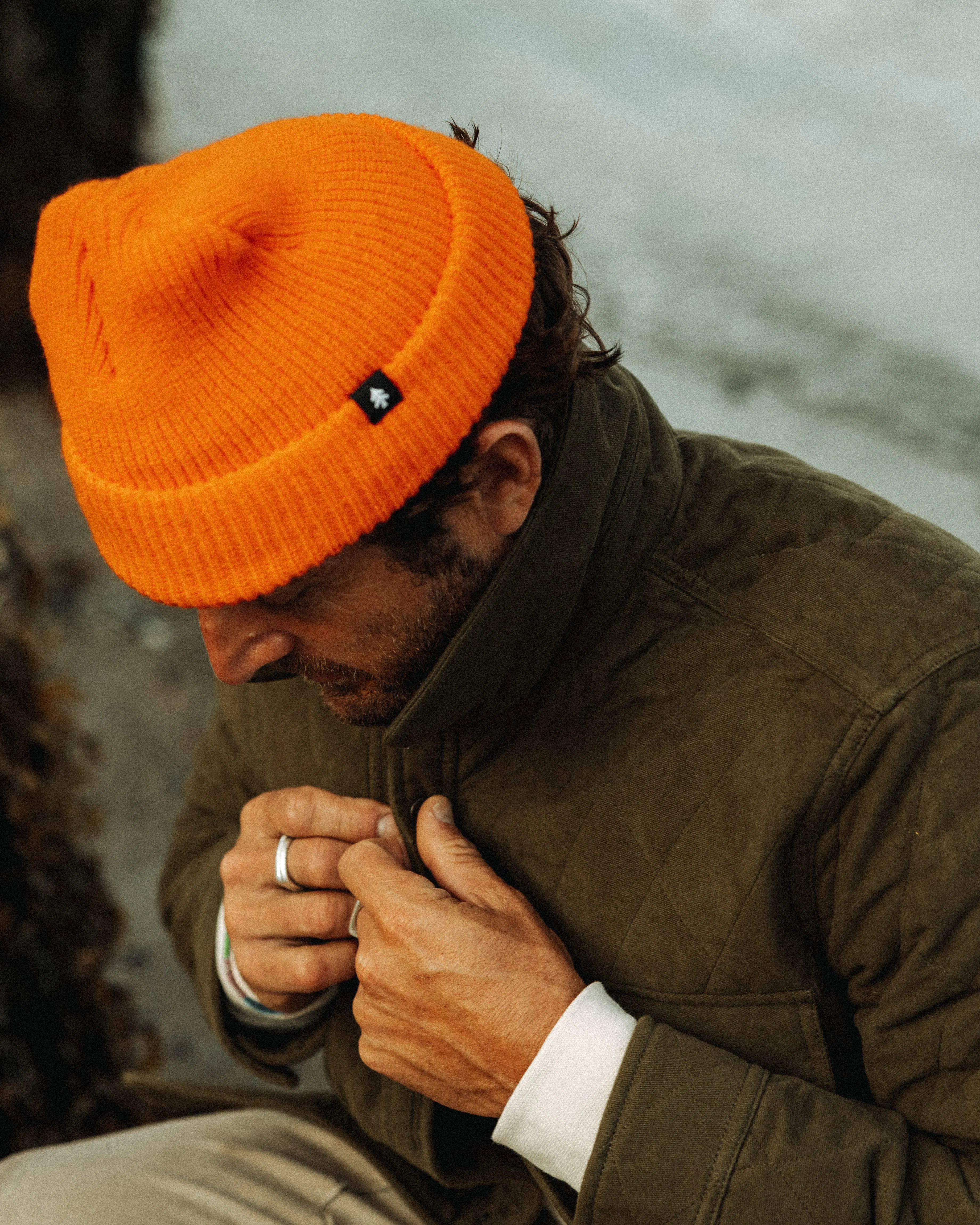 Huckberry Made in USA Watch Cap Beanie - Blaze Orange | Beanies