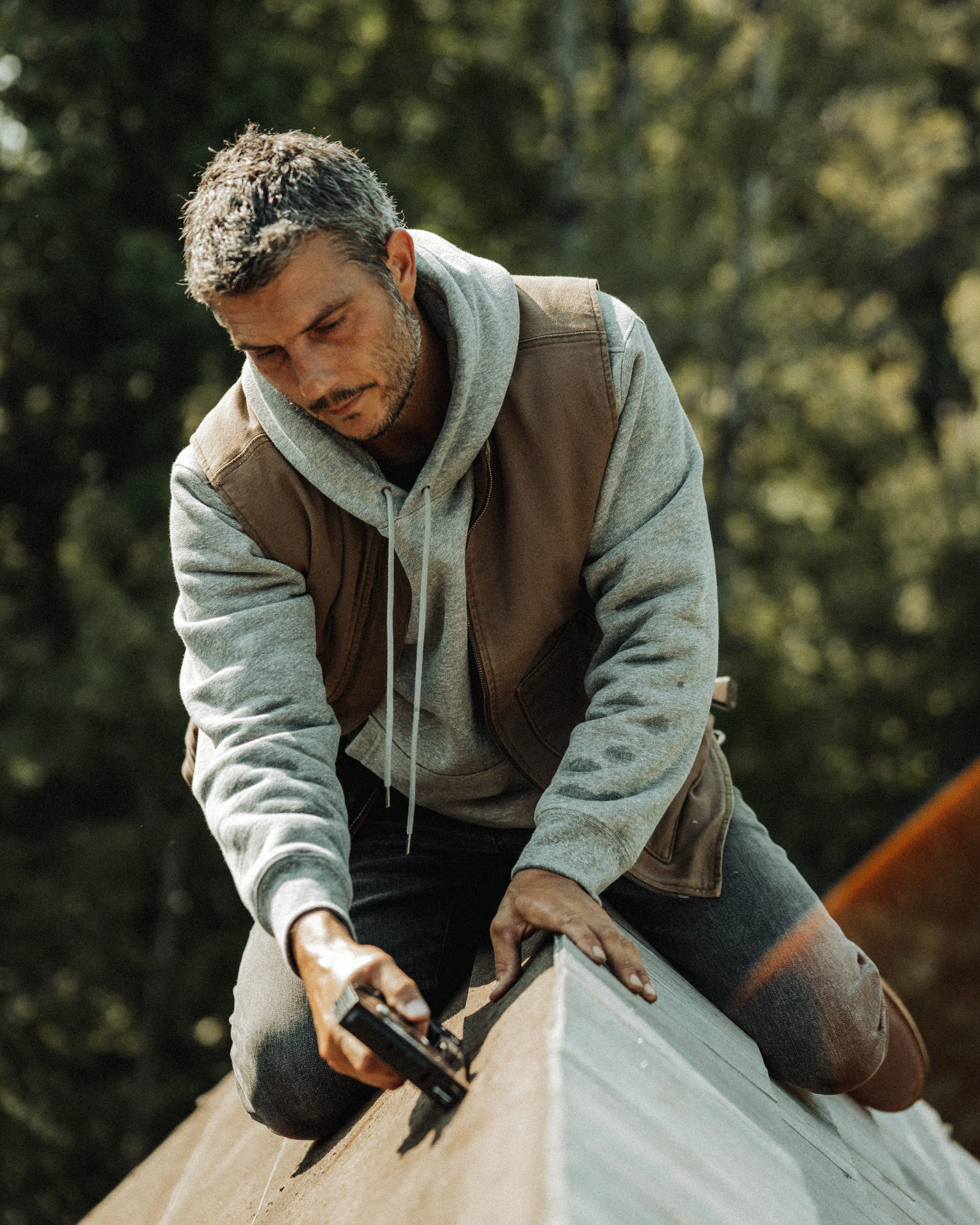 Flint and Tinder Mason Canvas Work Vest - Washed Earth | Vests