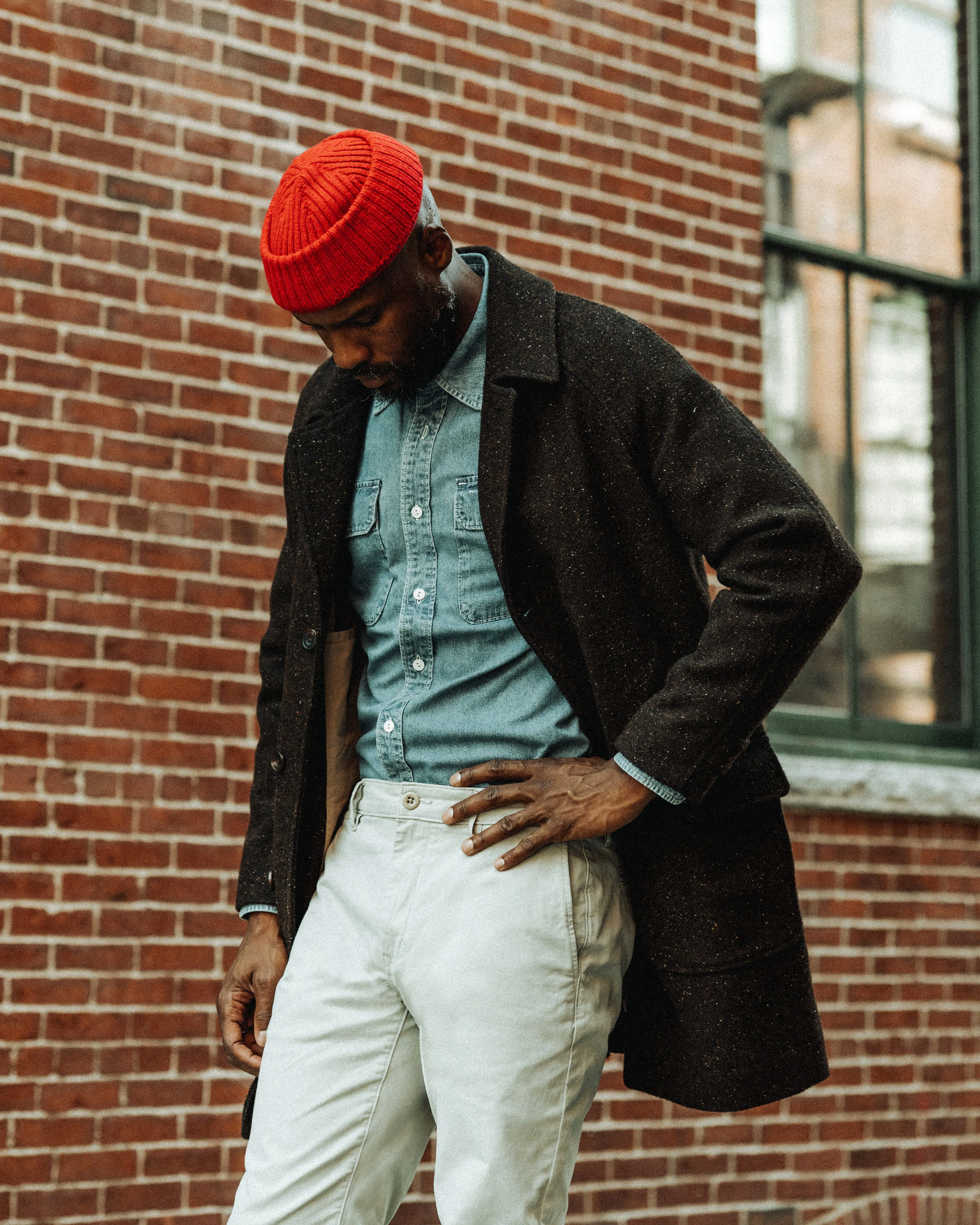 Flint and Tinder Washed Denim Shirt - Light Wash | Long Sleeve