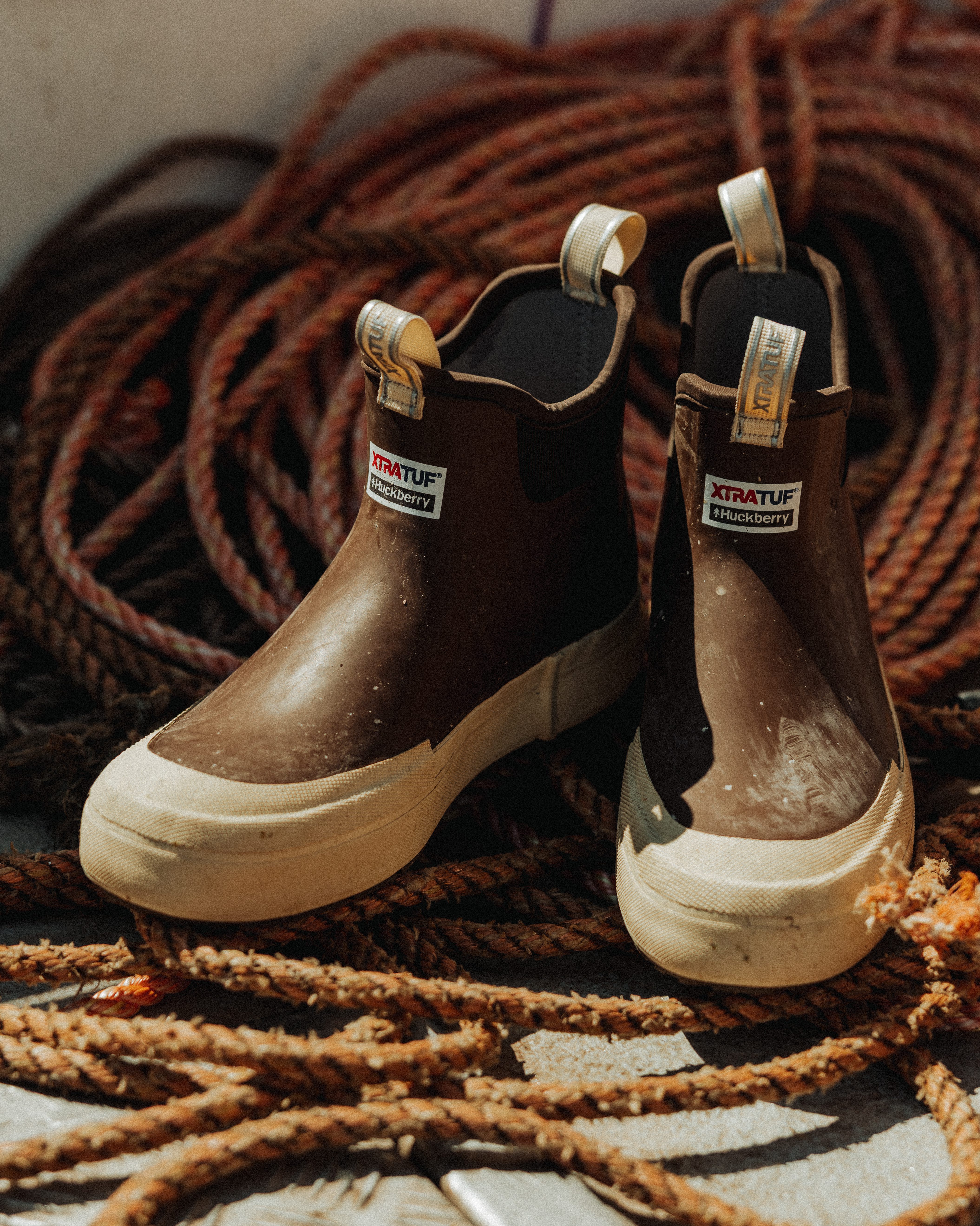 XTRATUF Huckberry x XTRATUF Legacy Elevate Deck Boot Brown/Cream