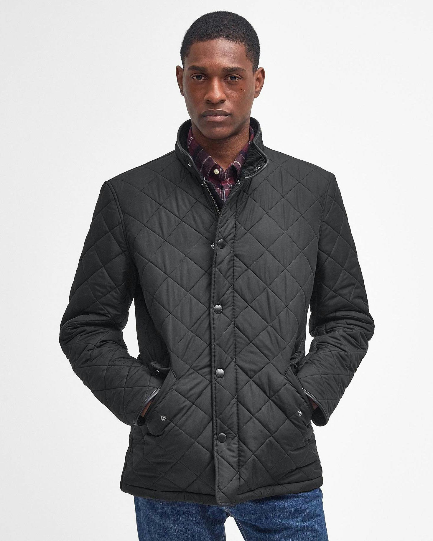 Barbour Powell Quilted Jacket Black Quilted Jackets Huckberry