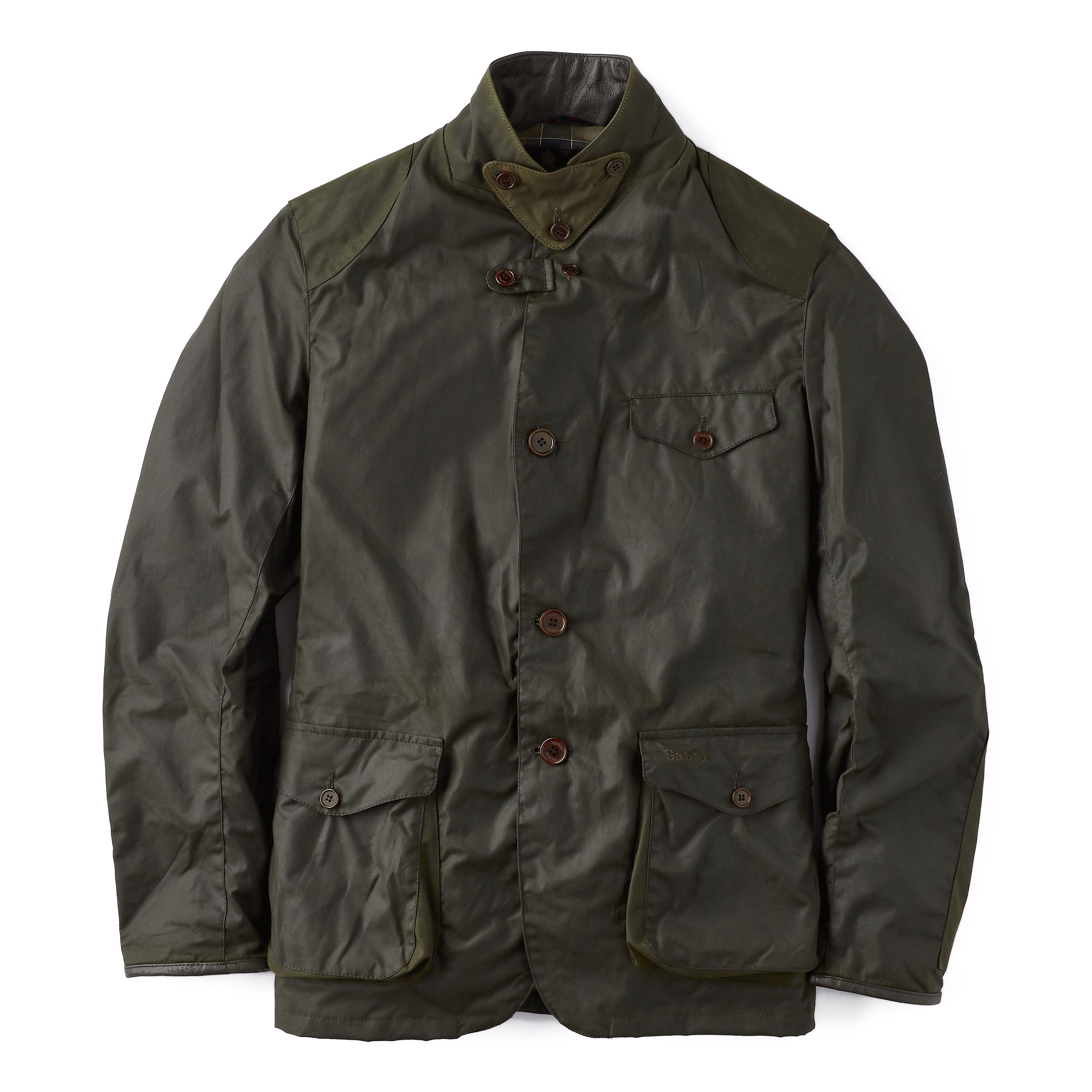 Barbour Beacon Waxed Blazer Jacket - Olive | Waxed Jackets