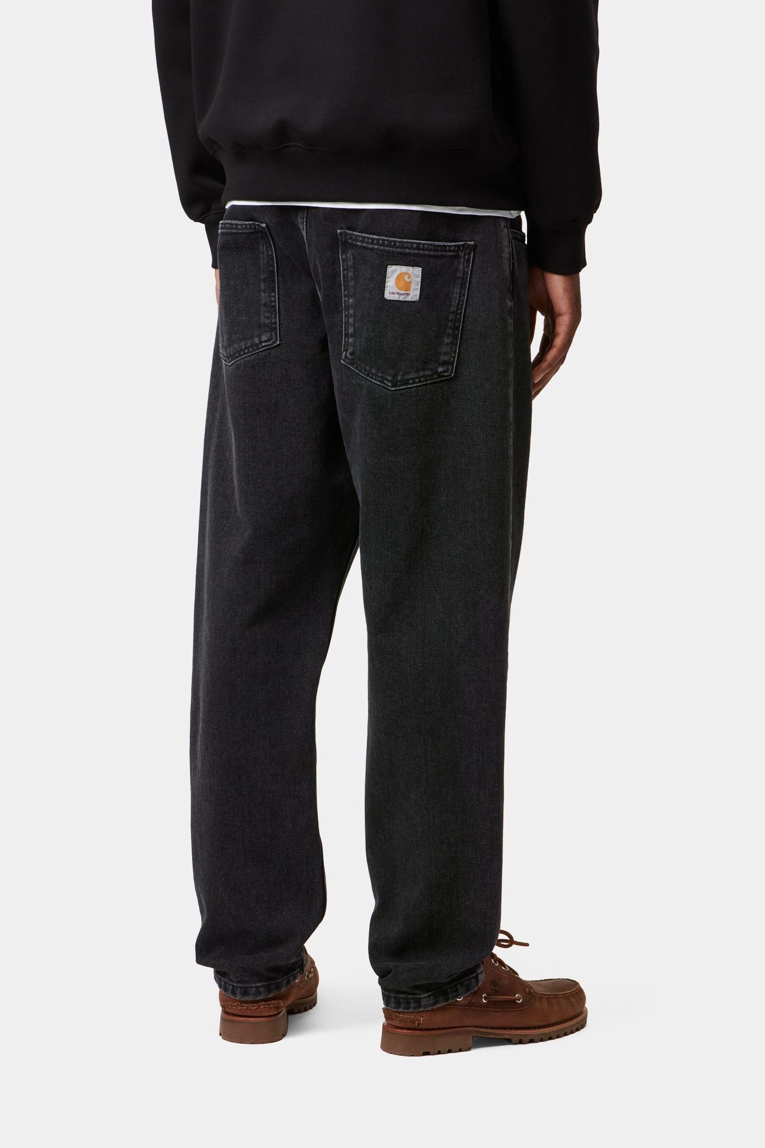 Carhartt WIP Newel Denim Jean - Black Stone Washed | Rigid | Huckberry