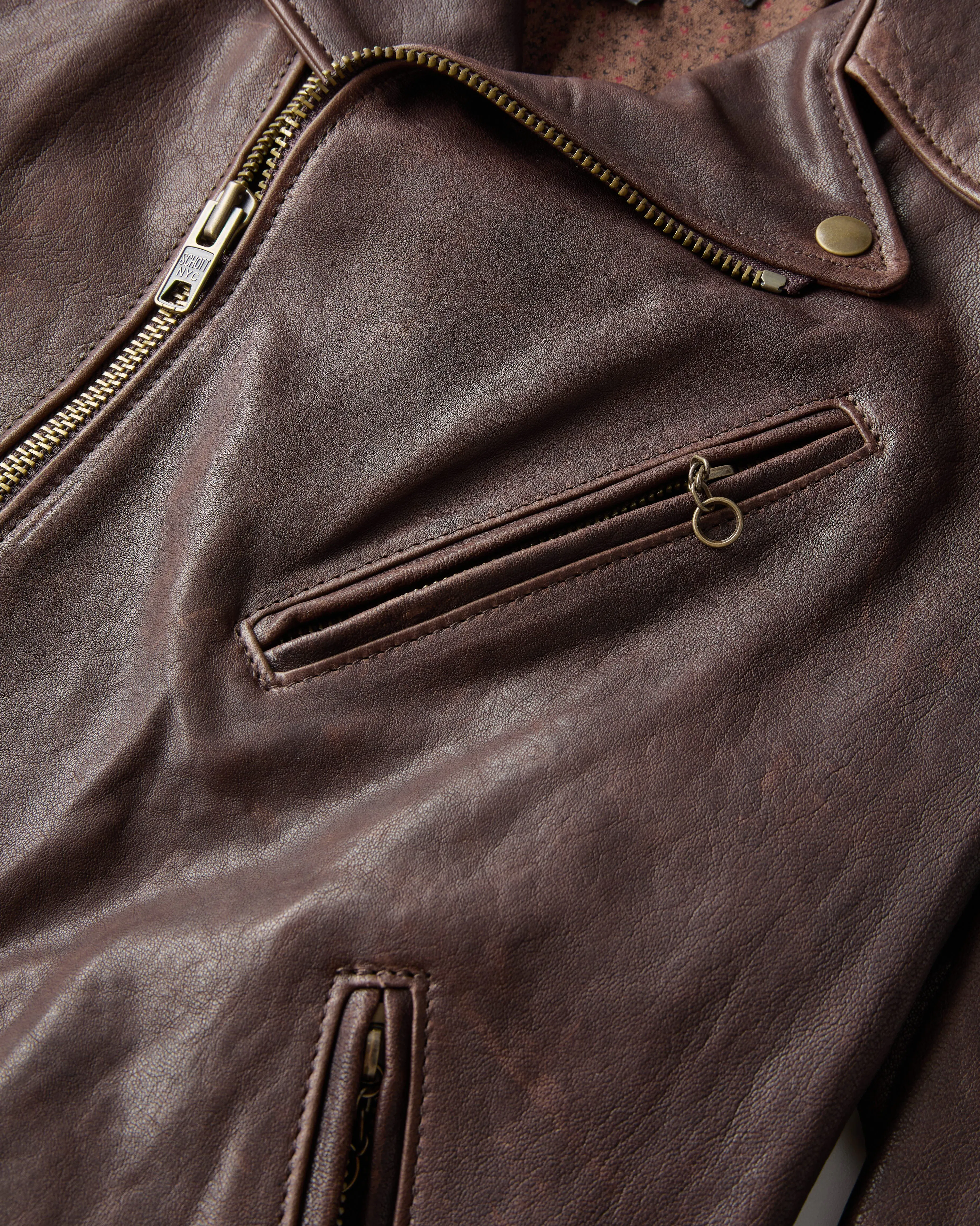 Schott Perfecto Lambskin Leather Jacket - Brown | Leather Jackets Schott Perfecto Lambskin Leather Jacket - Brown | Leather Jackets