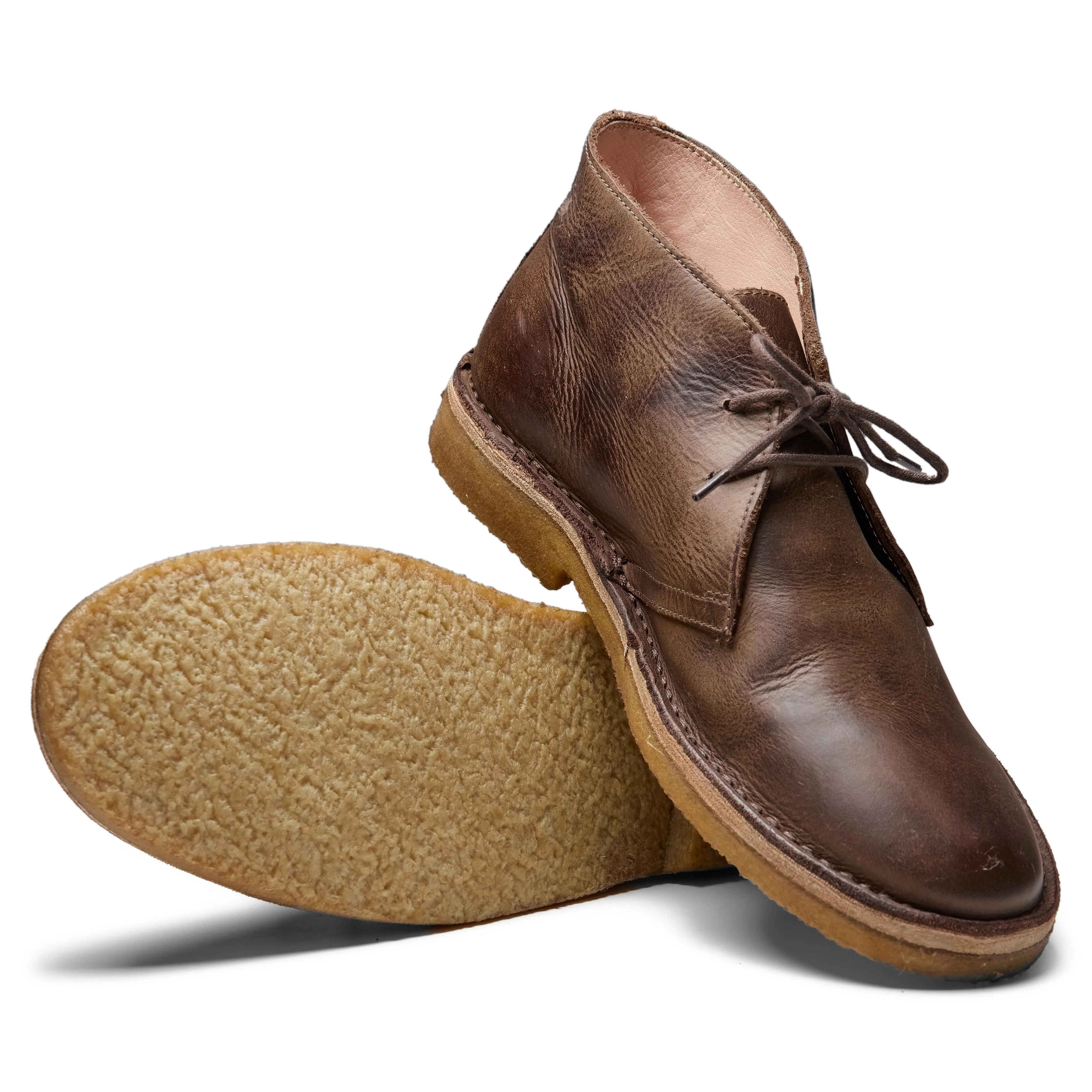 Astorflex Brownflex Chukka Boot - Stone Washed Brown Leather  display picture 3