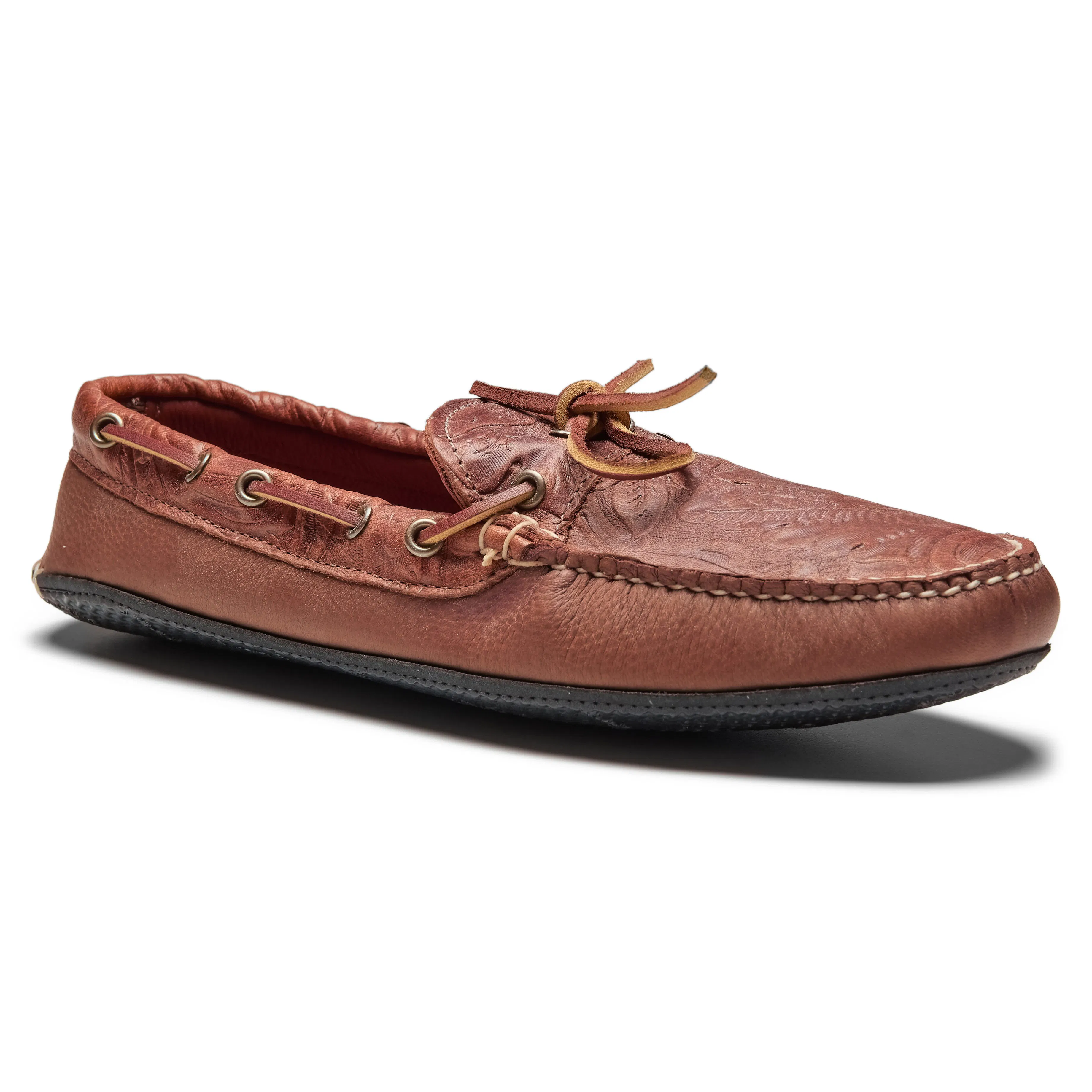 Quoddy Huckberry x Quoddy Coolside Stamped Leather Moccasin