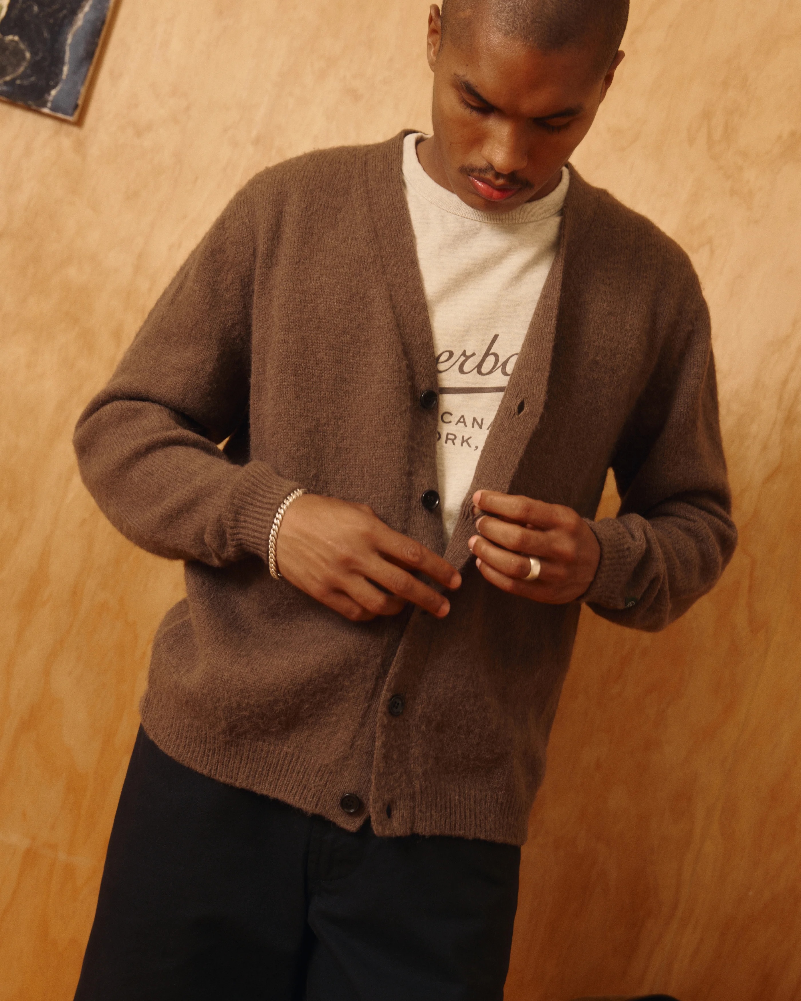 Knickerbocker Amos Alpaca Cardigan - Brown | Cardigan Sweaters