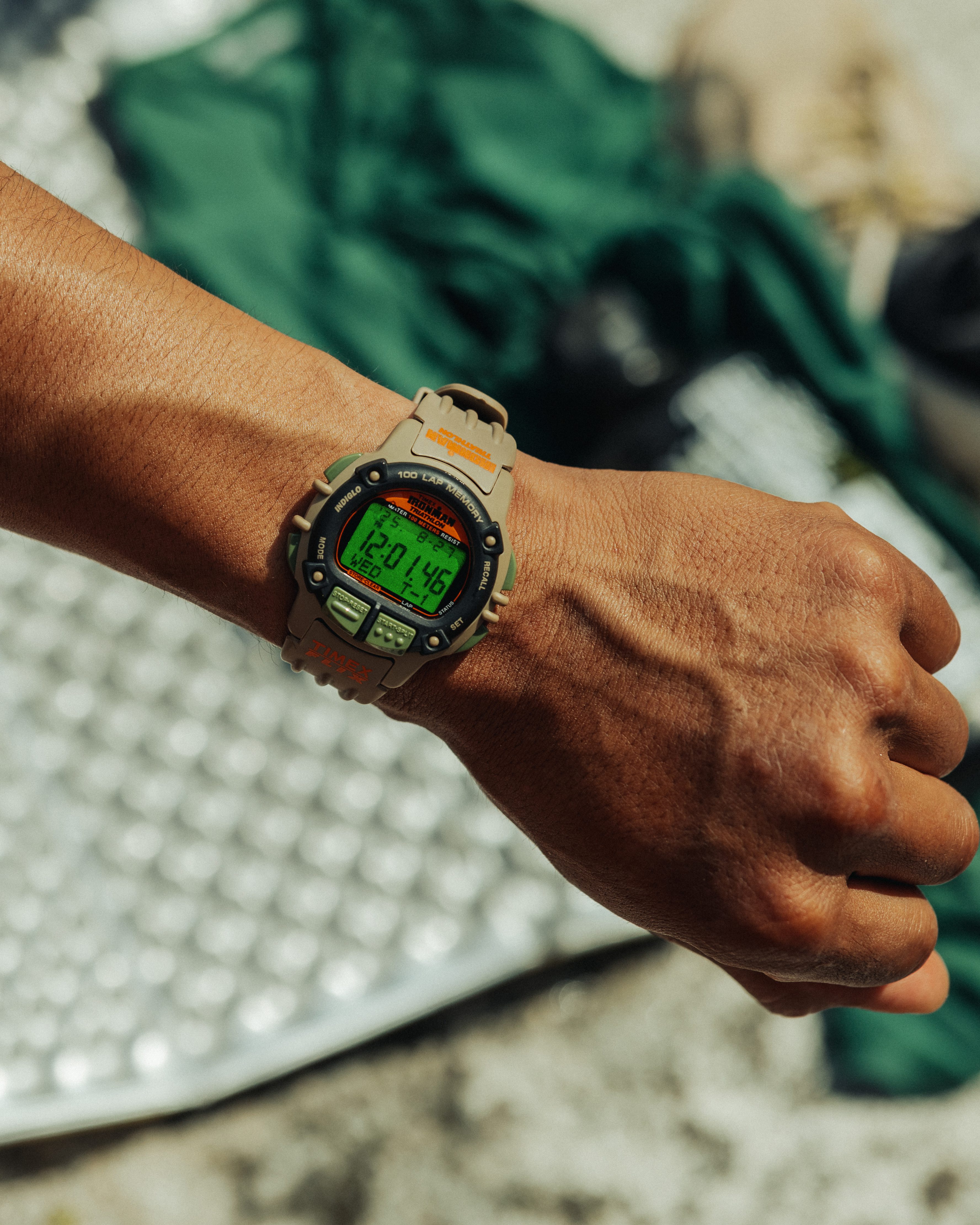 Timex Huckberry x TIMEX IRONMAN® Flix Sand Digital Watches