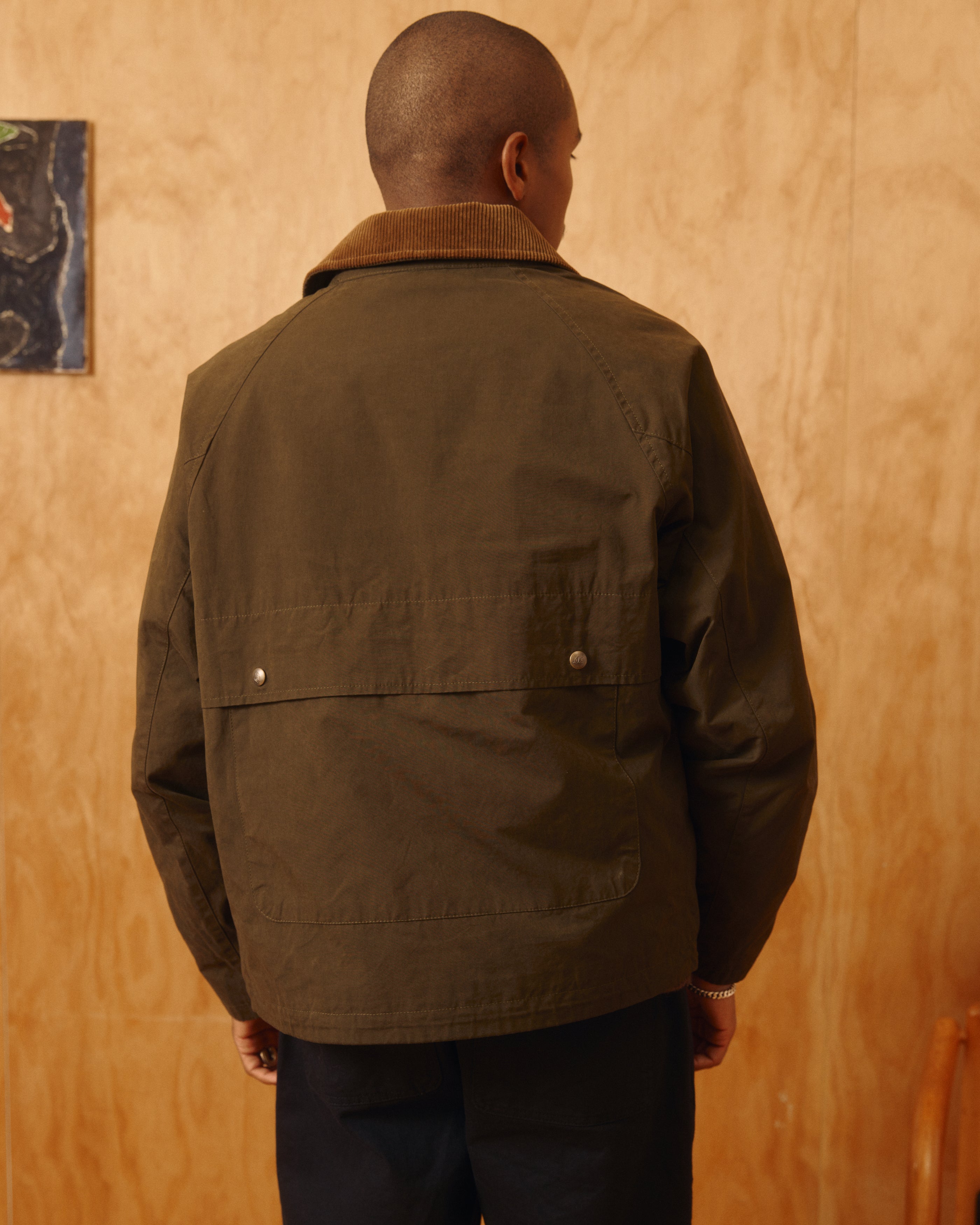 Knickerbocker Bay Waxed Cotton & Nylon Jacket - Olive | Waxed