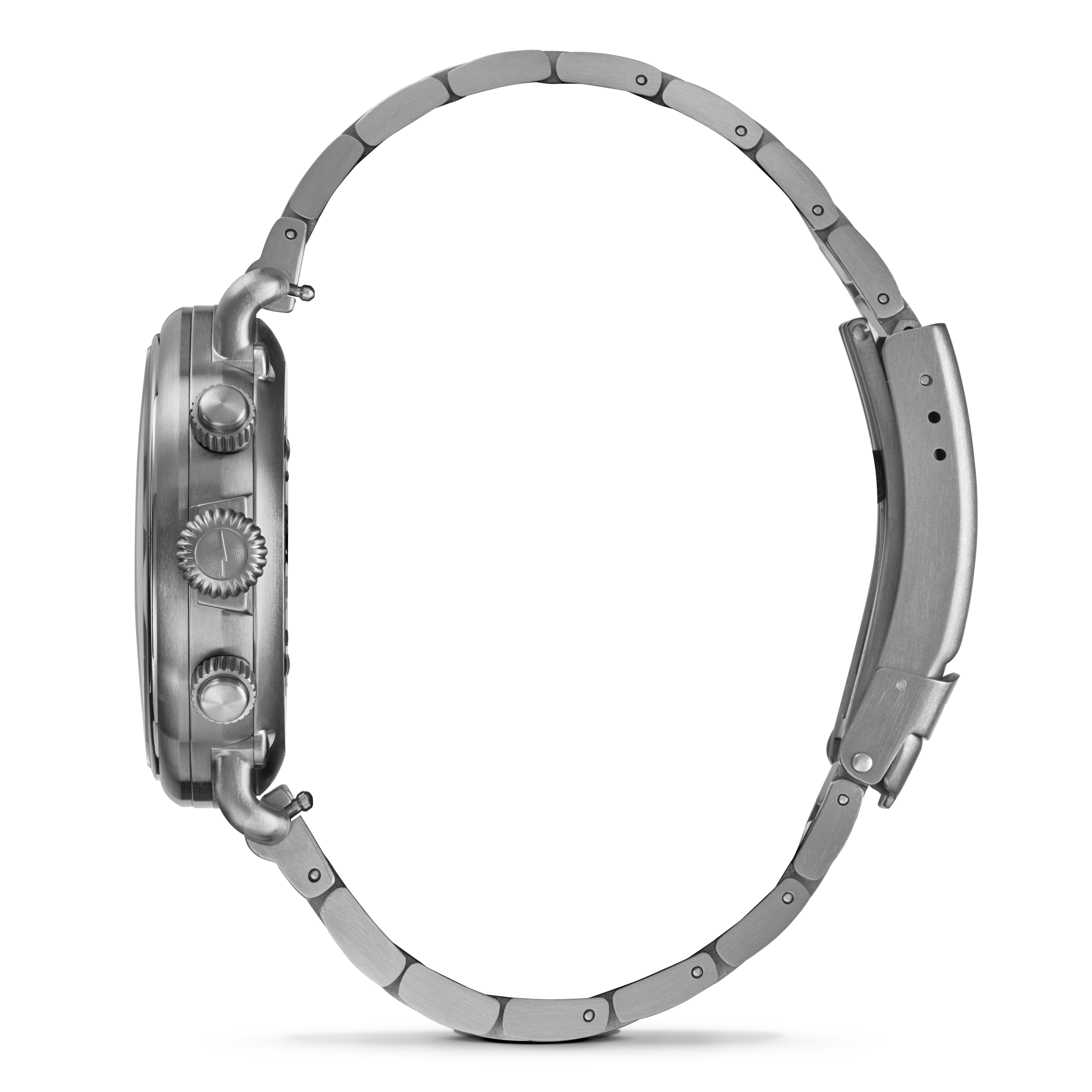 Shinola Runwell West Wind 42mm, Titanium Bracelet - Black | Dress