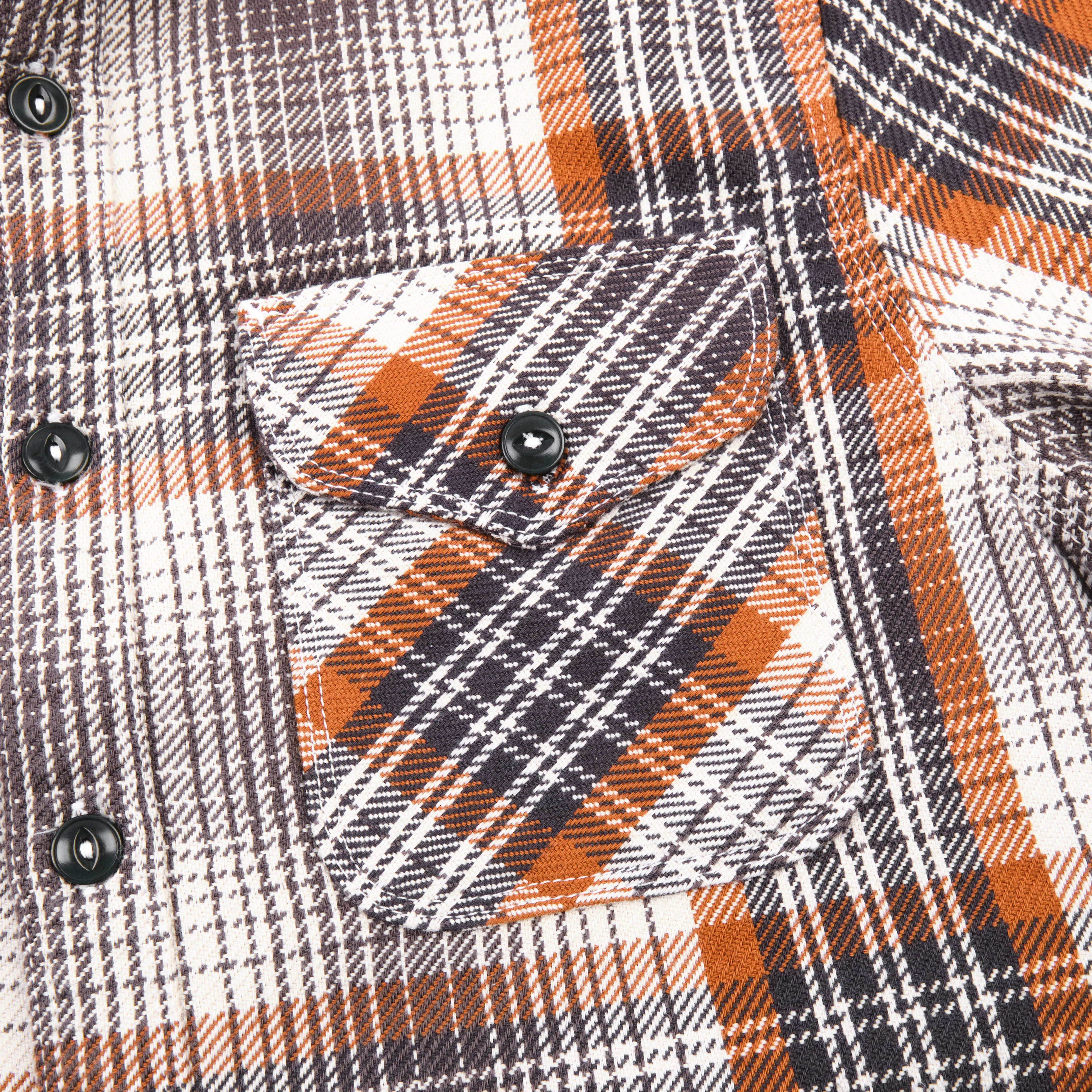 Freenote Cloth Wells Japanese Woven Plaid Shirt - Golden Pheasant