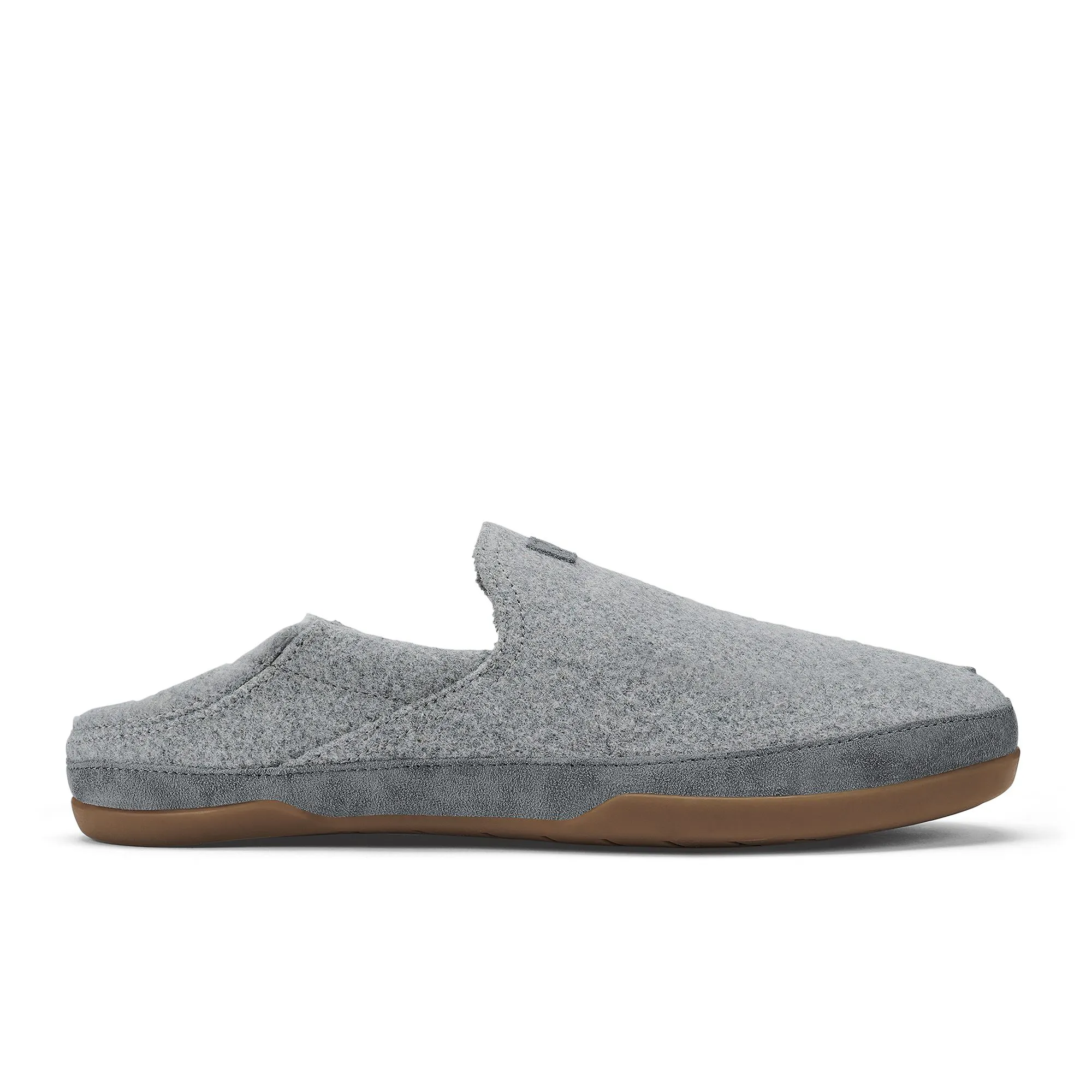 NWOB Men Size 12 OluKai Ka\'a Loafer Slip on Shoes Grey Suede Leather OluKai Men main image 3