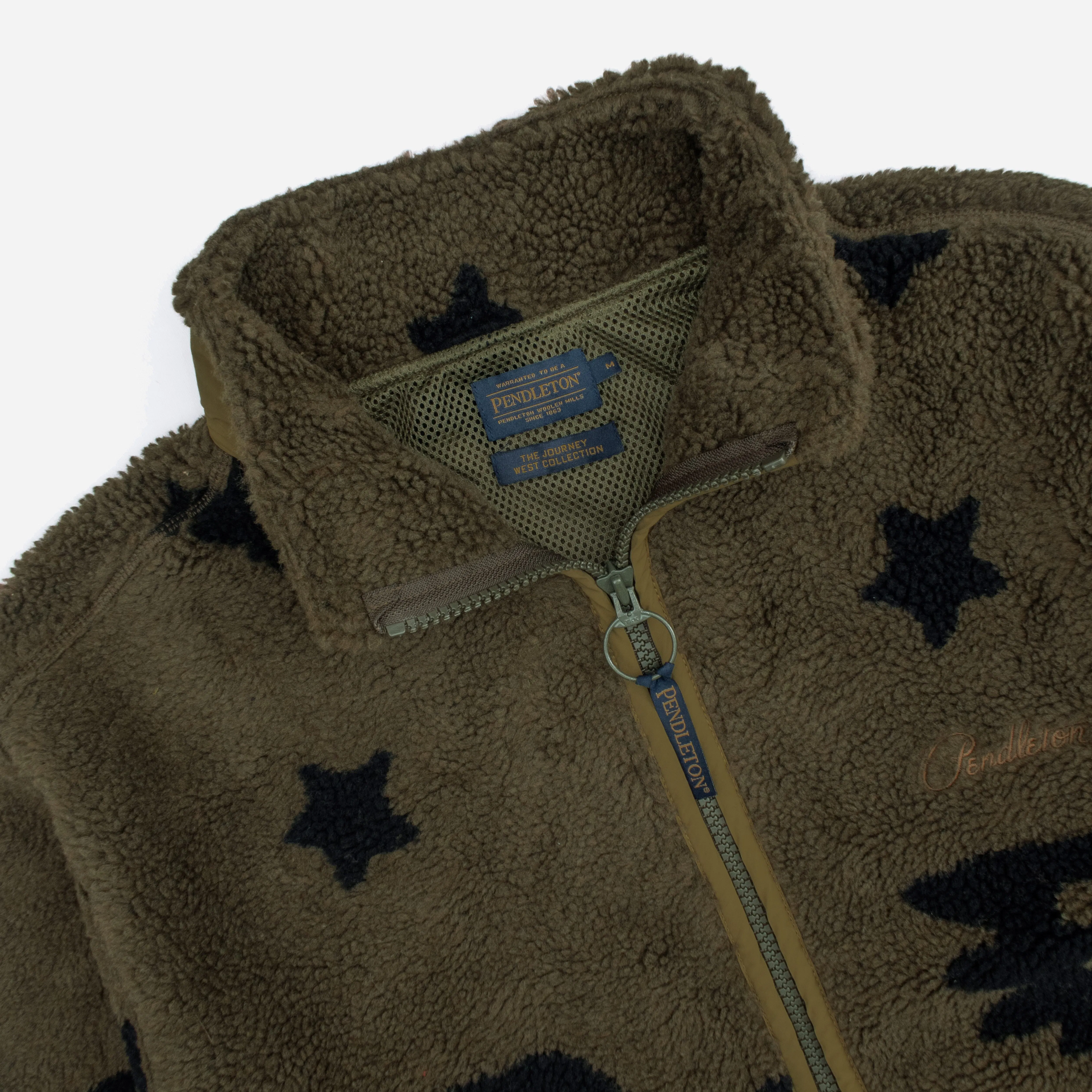 Pendleton Full Zip Jacquard Fleece - Star Bird | Fleece Jackets