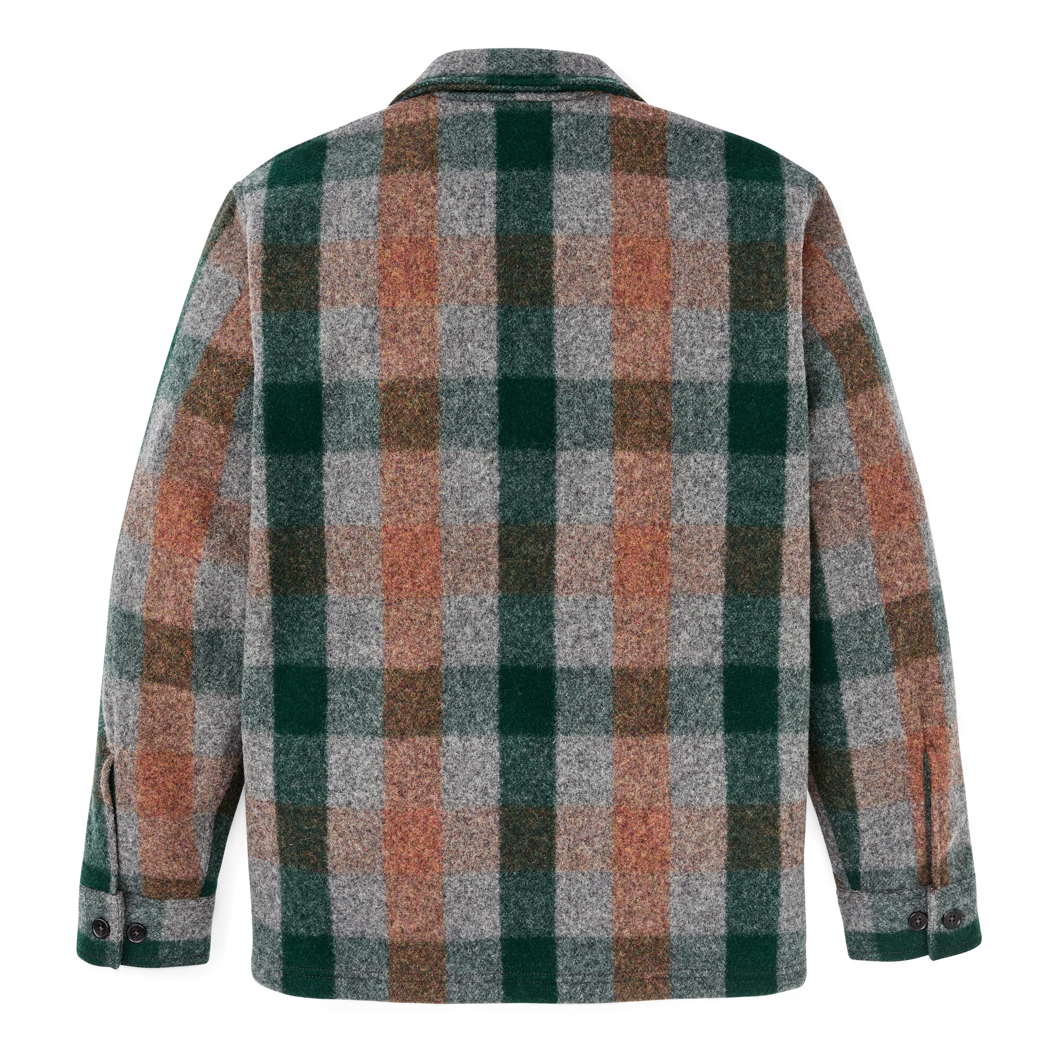 Filson Mackinaw Wool Jac Shirt - Green/Orange/Grey Plaid | Shirt Filson Mackinaw Wool Jac Shirt - Green/Orange/Grey Plaid | Shirt