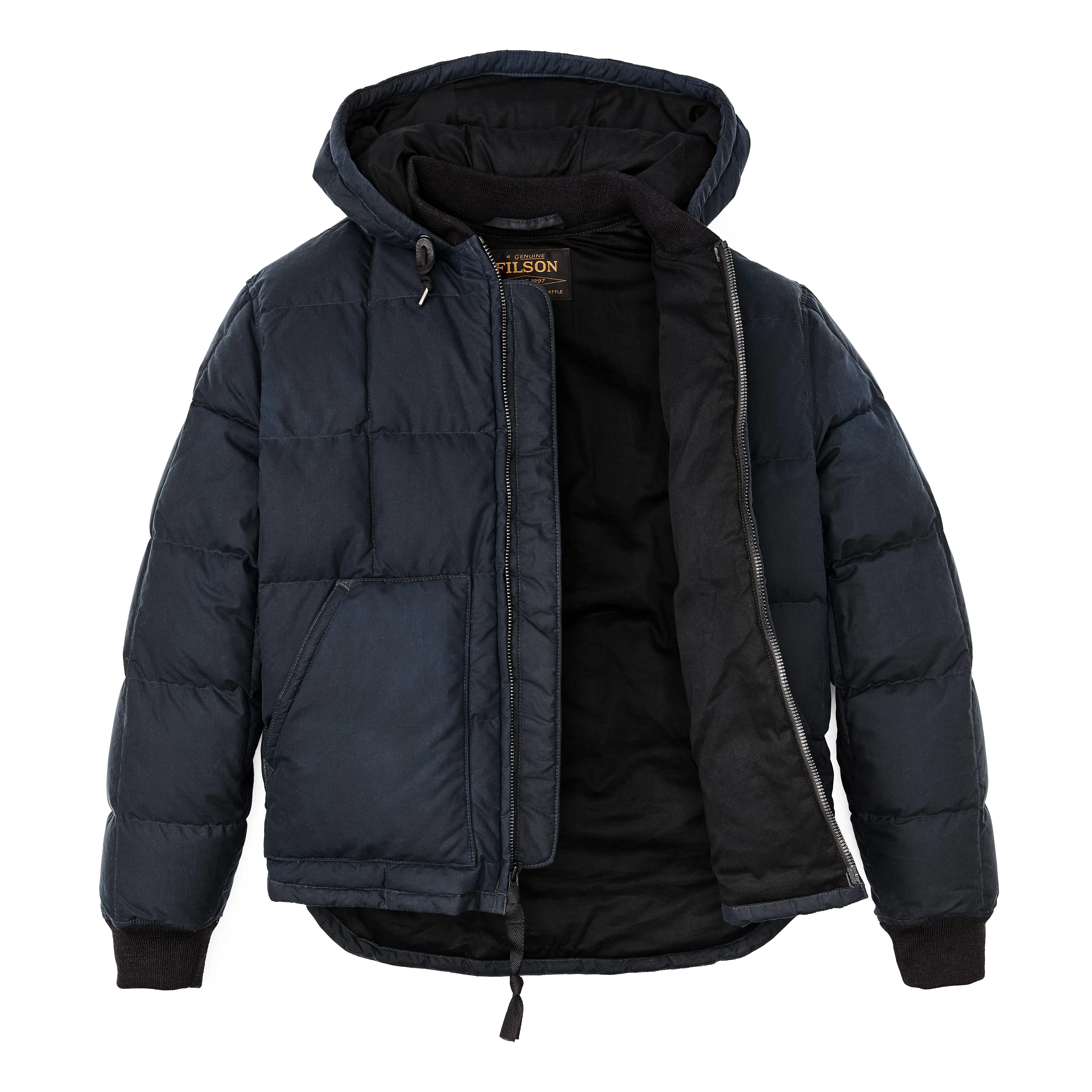 Filson Waxed Down Jacket - Night Sky | Winter Jackets | Huckberry