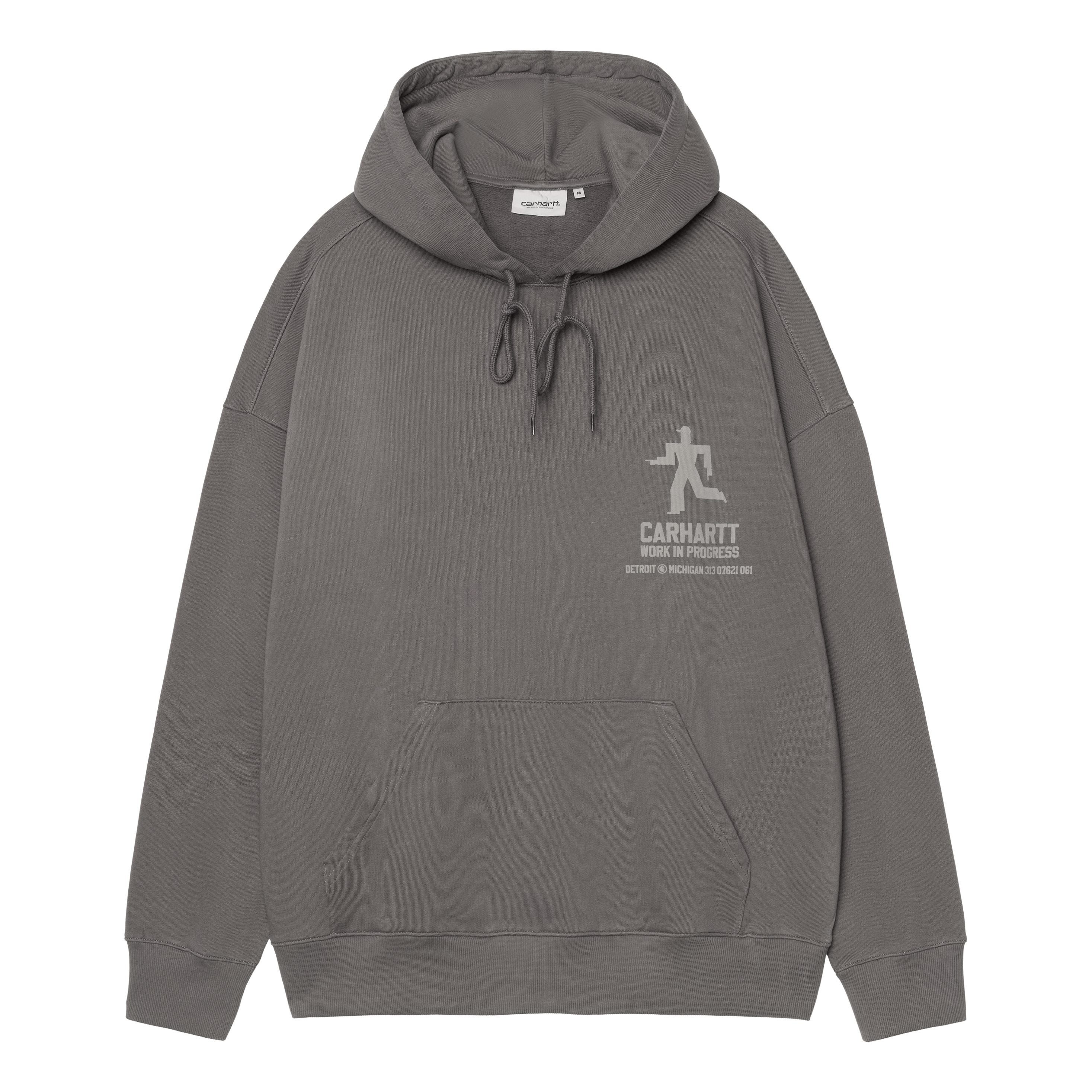 Carhartt WIP Hooded Distance Sweatshirt - Graphite | Pullover
