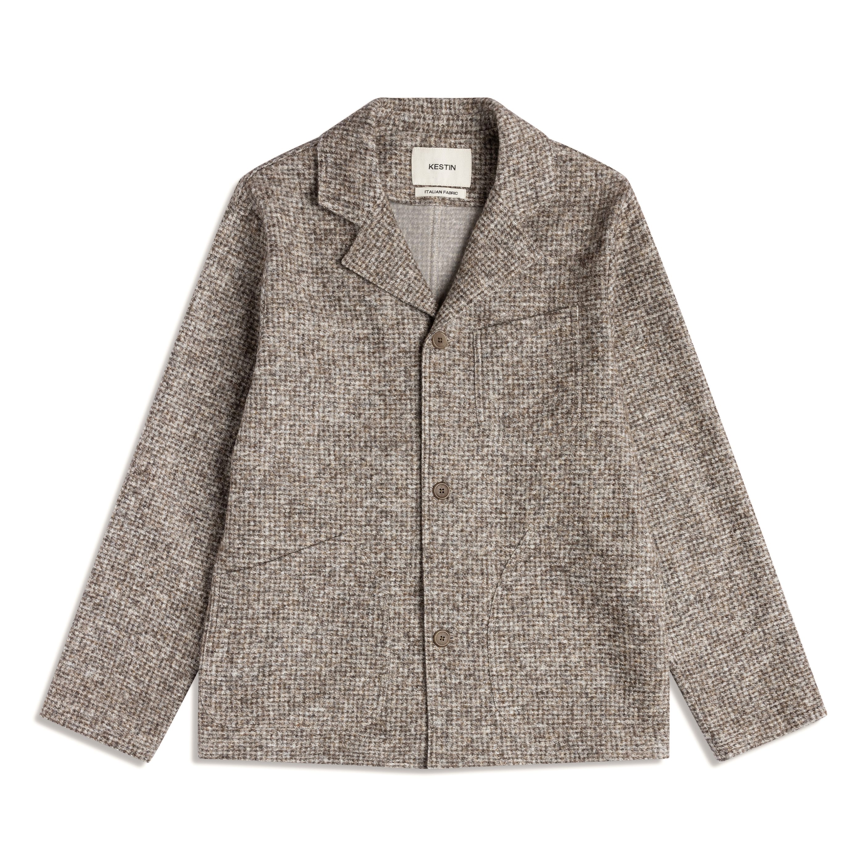 Kestin Stac Wool Mix Blazer - Taupe | Blazers | Huckberry