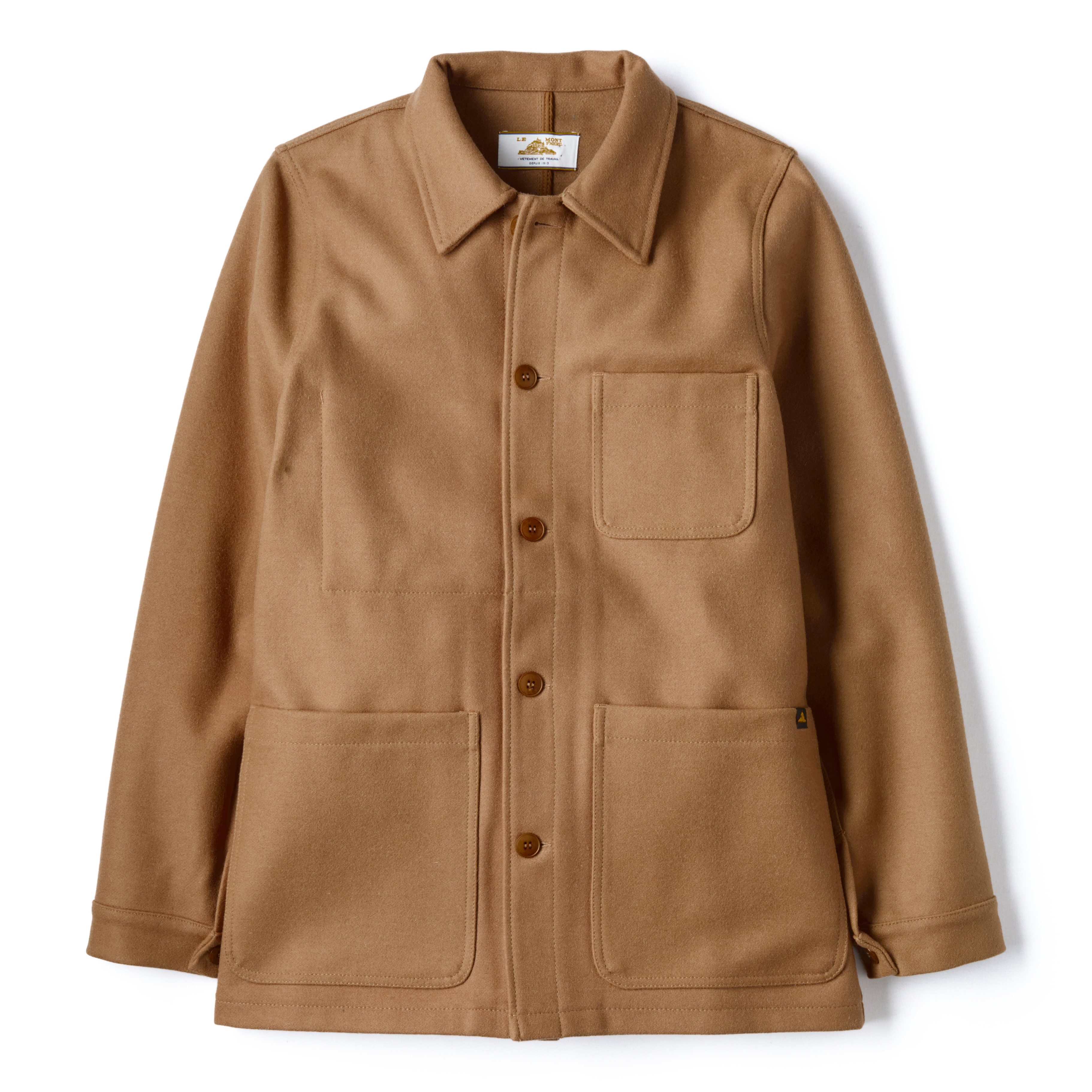 Le Mont St Michel French Work Chore Jacket - Kaki | Chore