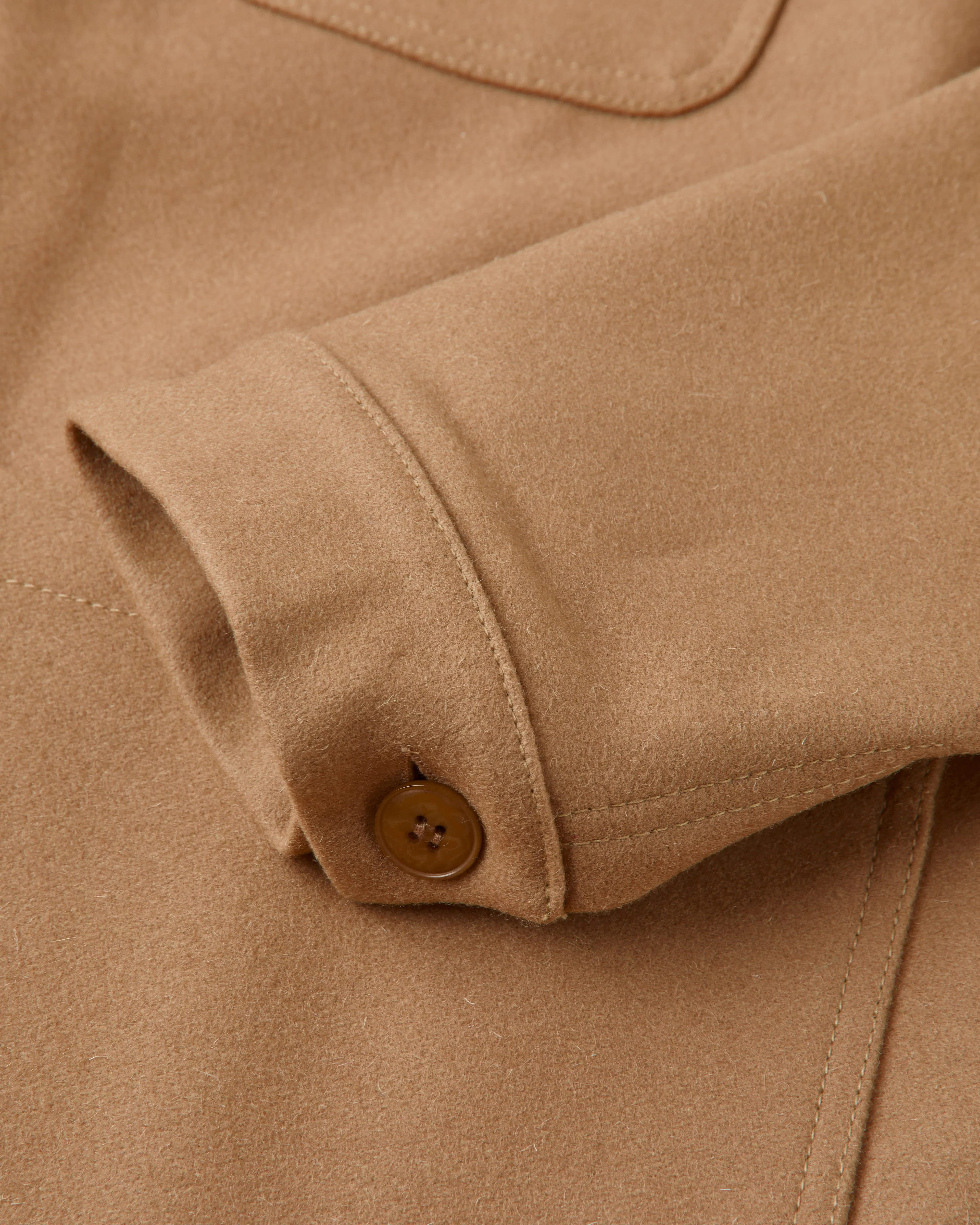Le Mont St Michel French Wool Work Jacket - Camel | Chore Coats