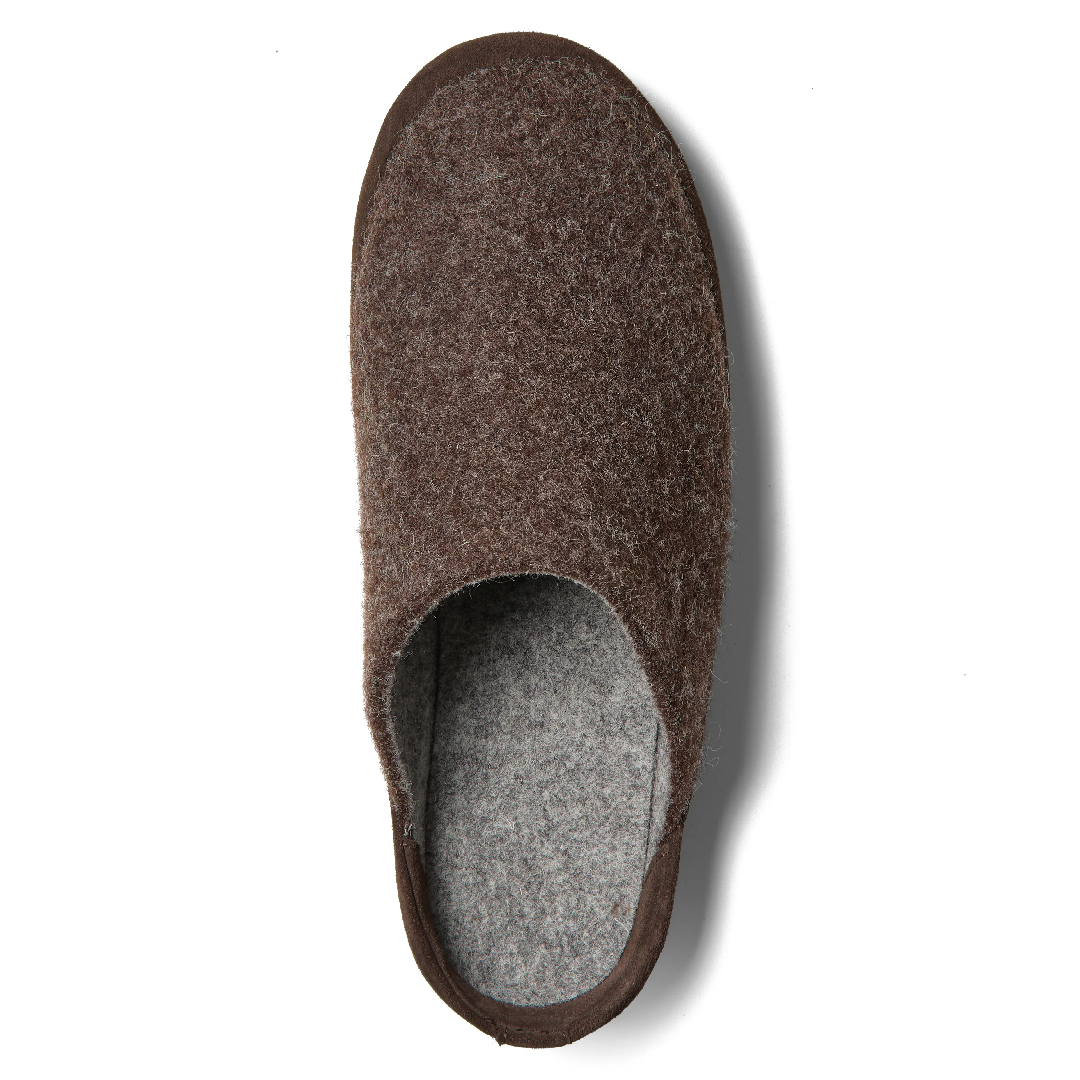 Greys Wool Unlined Slipper - Chocolate | Slippers | Huckberry