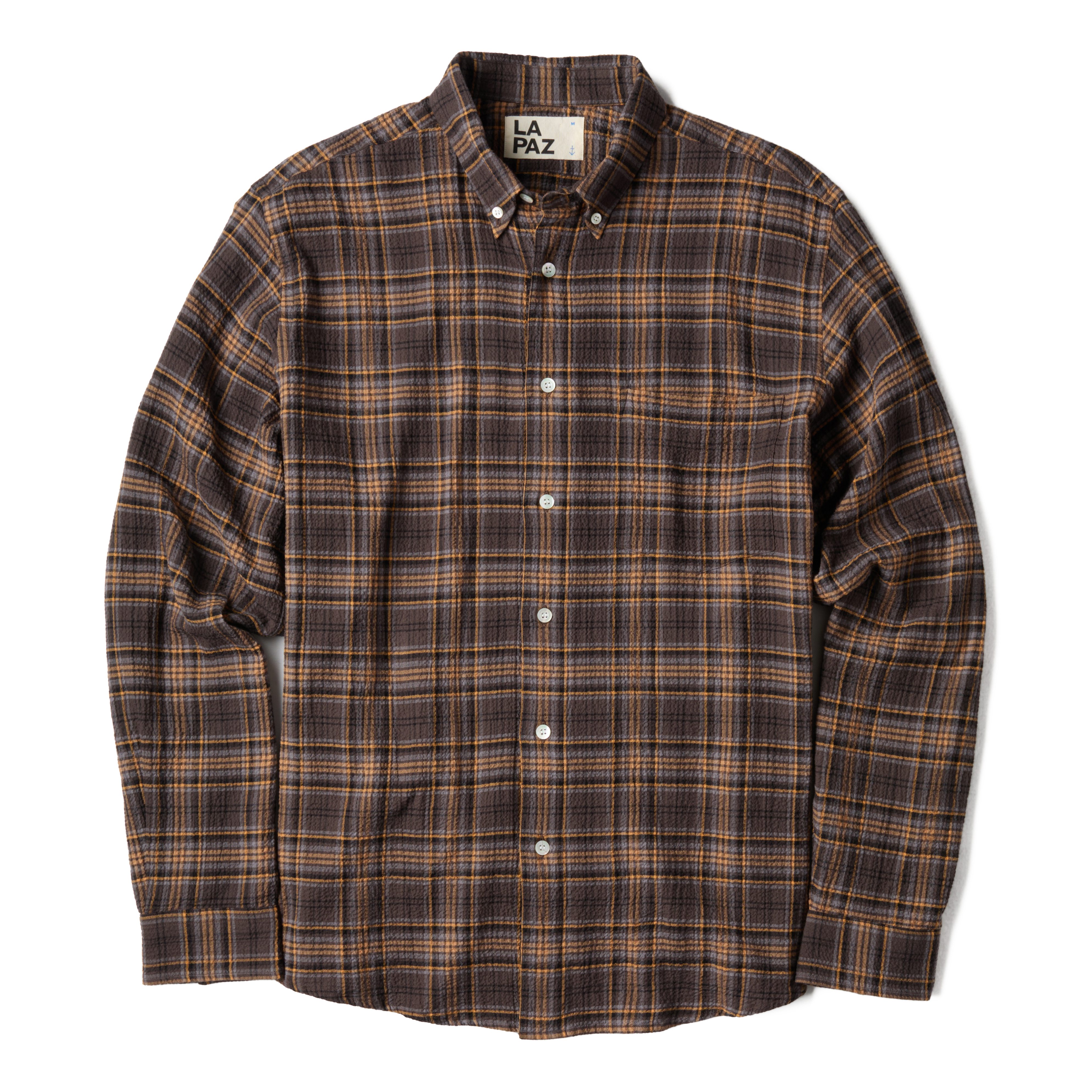 La Paz Carvalho Oversized Shirt - Navy Checks | Long Sleeve Shirts