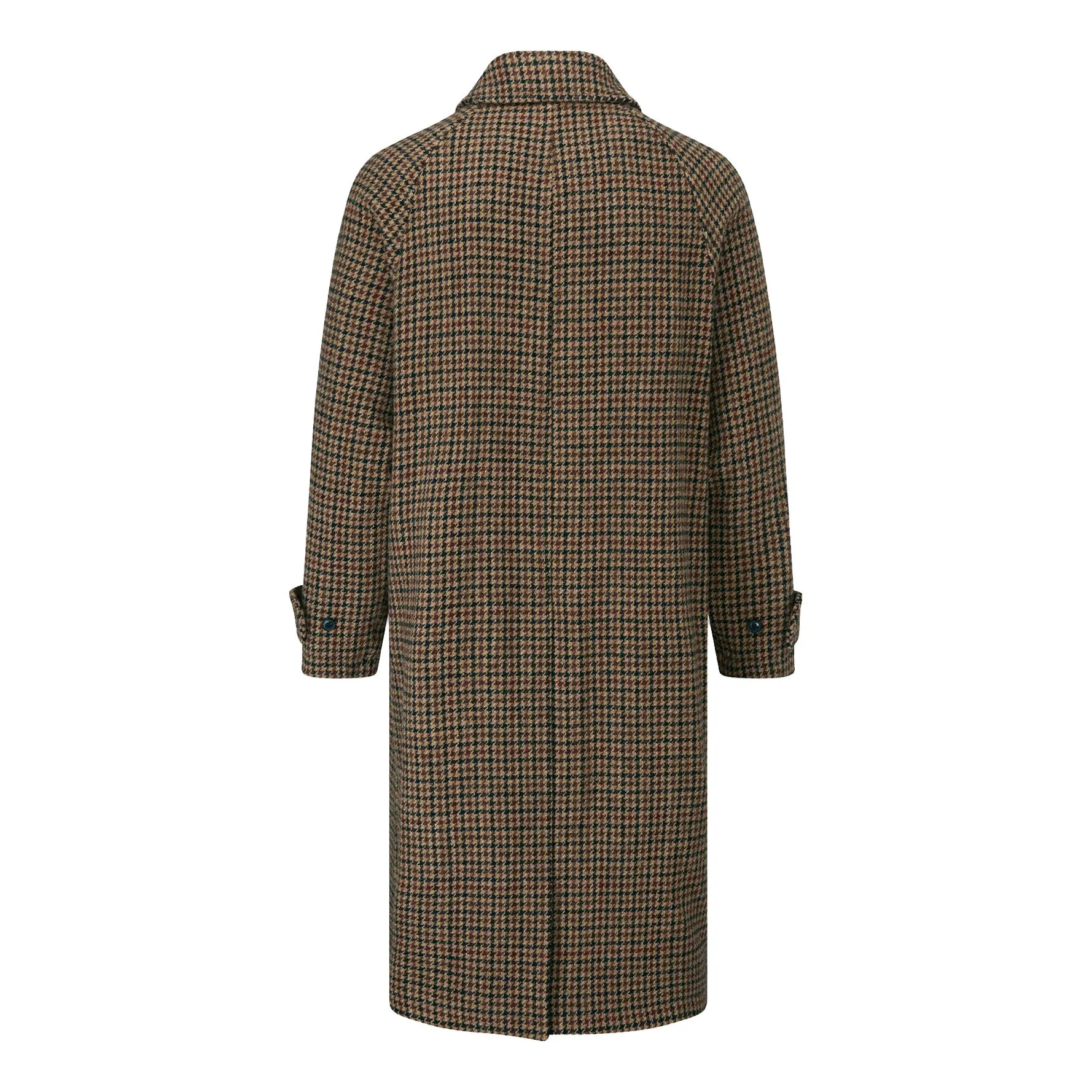 Gloverall Harris Tweed Mac Overcoat - Brown | Winter Jackets