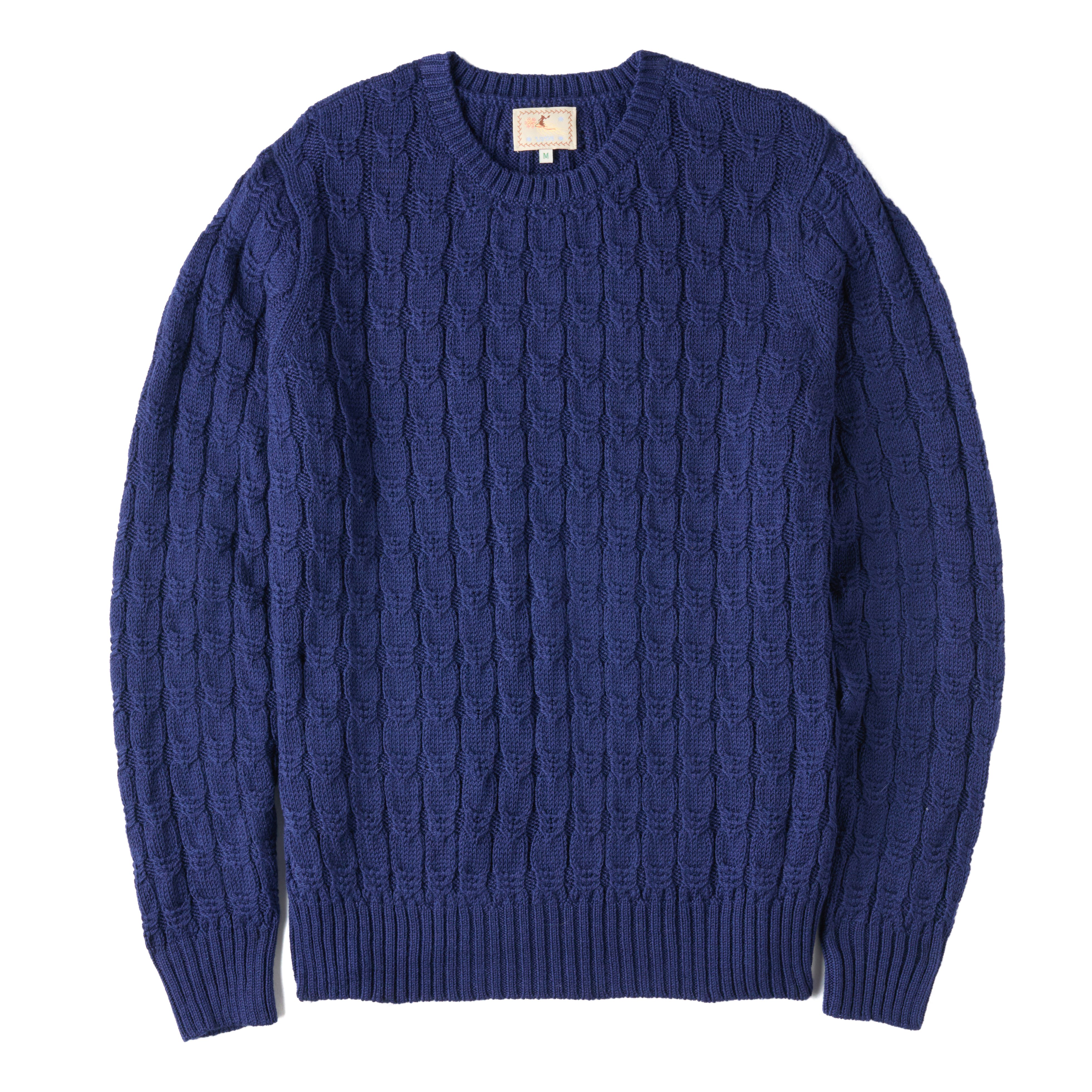 NKNIT big cable knit ネイビー big cable KNIT – NKNIT