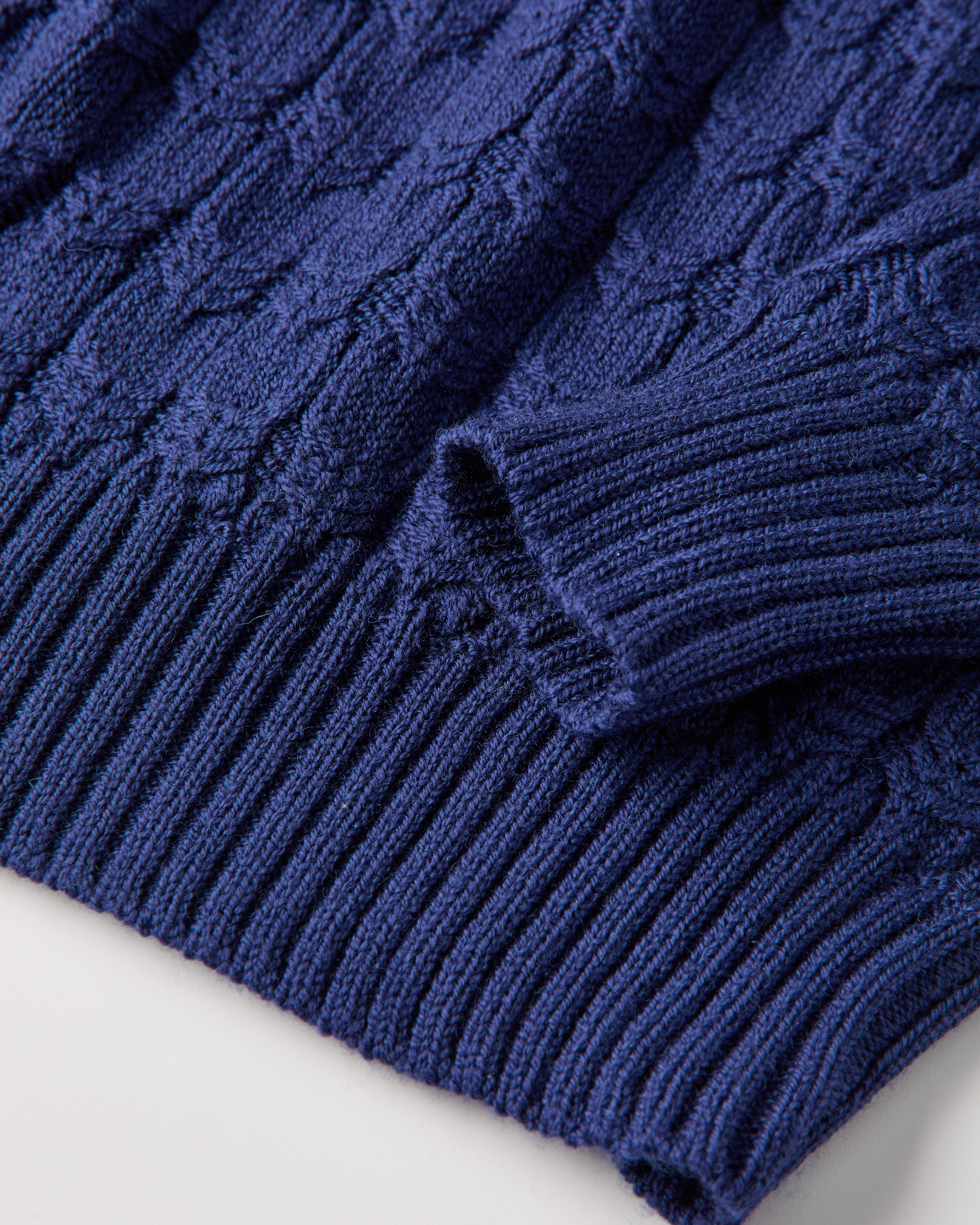 NKNIT big cable knit ネイビー NKNIT big cable KNIT NAVY - メルカリ