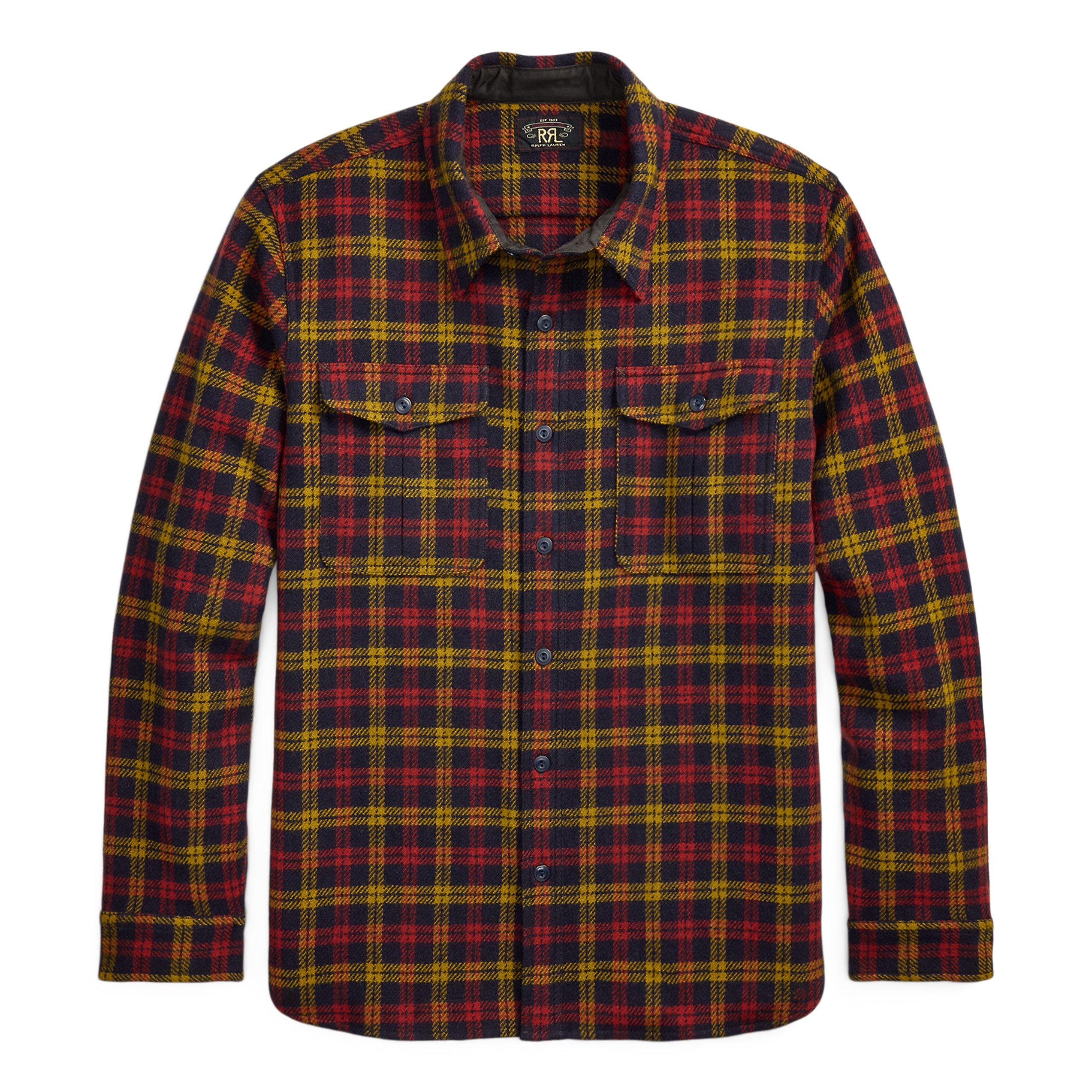 RRL Walker Workshirt - Red/Yellow | Long Sleeve Shirts | Huckberry
