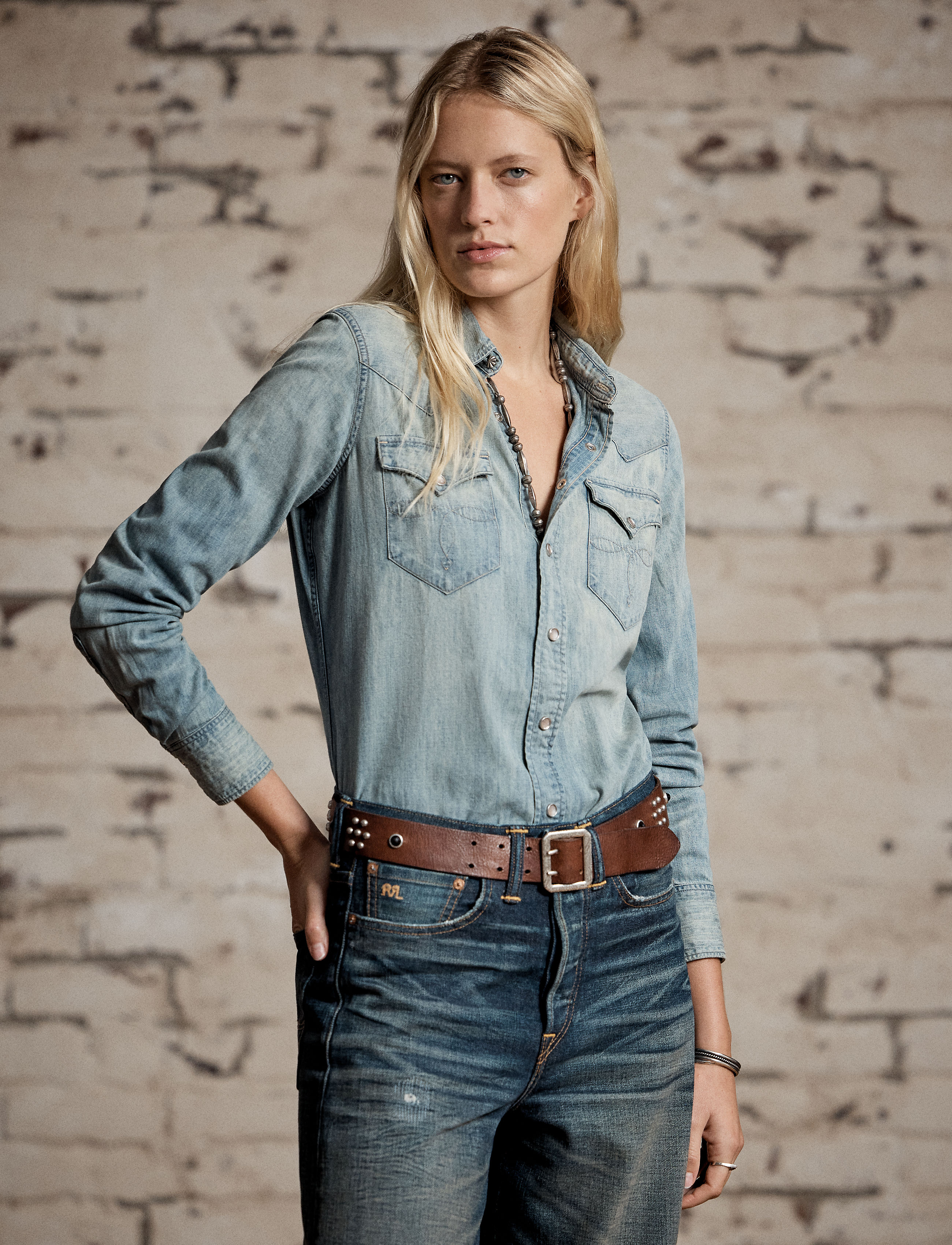 DENIM&SUPPLY ラルフローレン 太畝コーデュロイワークベスト S Studio D'Artisan 14oz Denim Workshirt