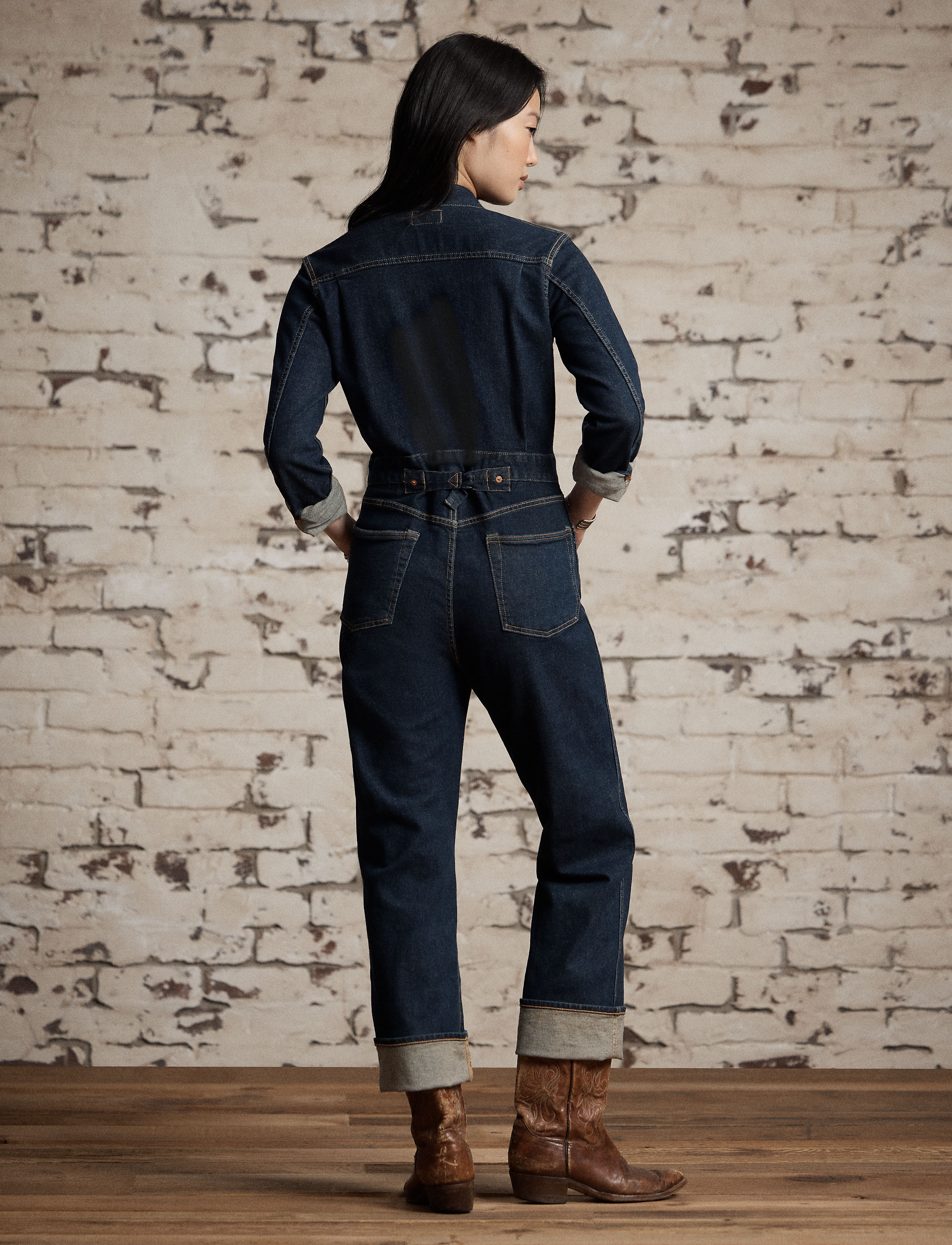 RRL デニム カバーオール ヘリンボーン RRL(ダブルアールエル) デニムカバーオール インディゴ サイズ 4