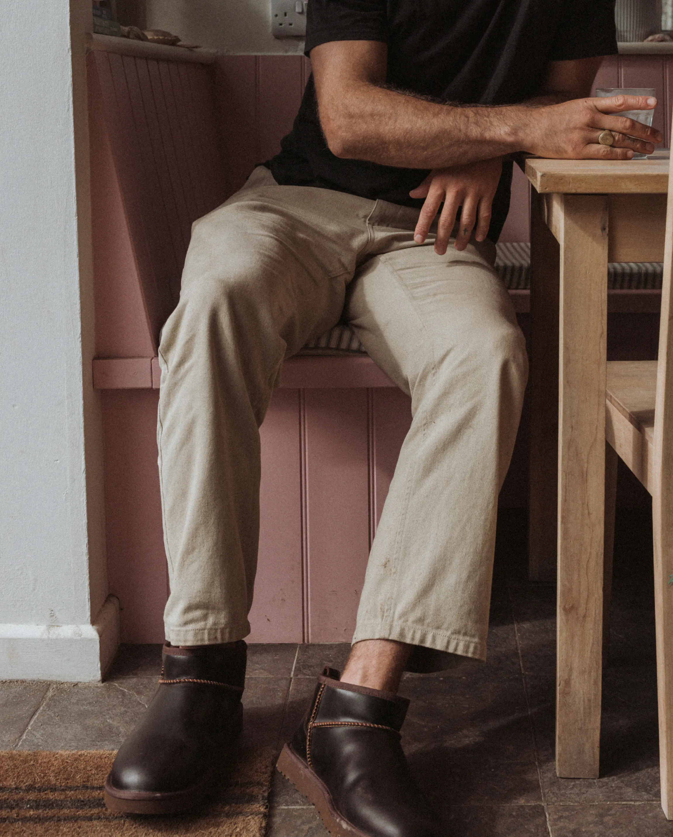 UGG Classic Ultra Mini Leather - Ironwood | Slippers | Huckberry