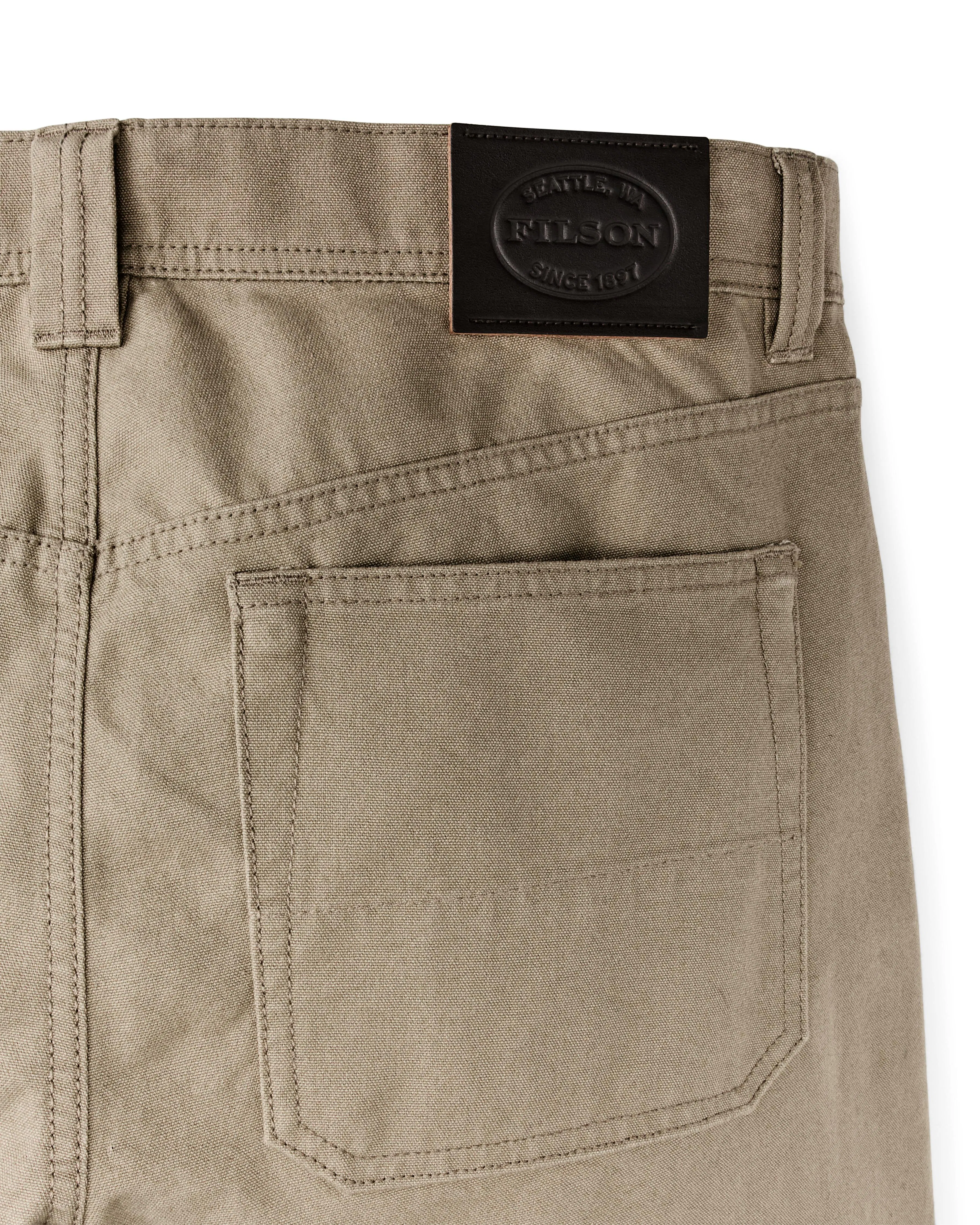 Filson Dry Tin 5-Pocket Pants - Khaki | 5 Pocket Pants | Huckberry