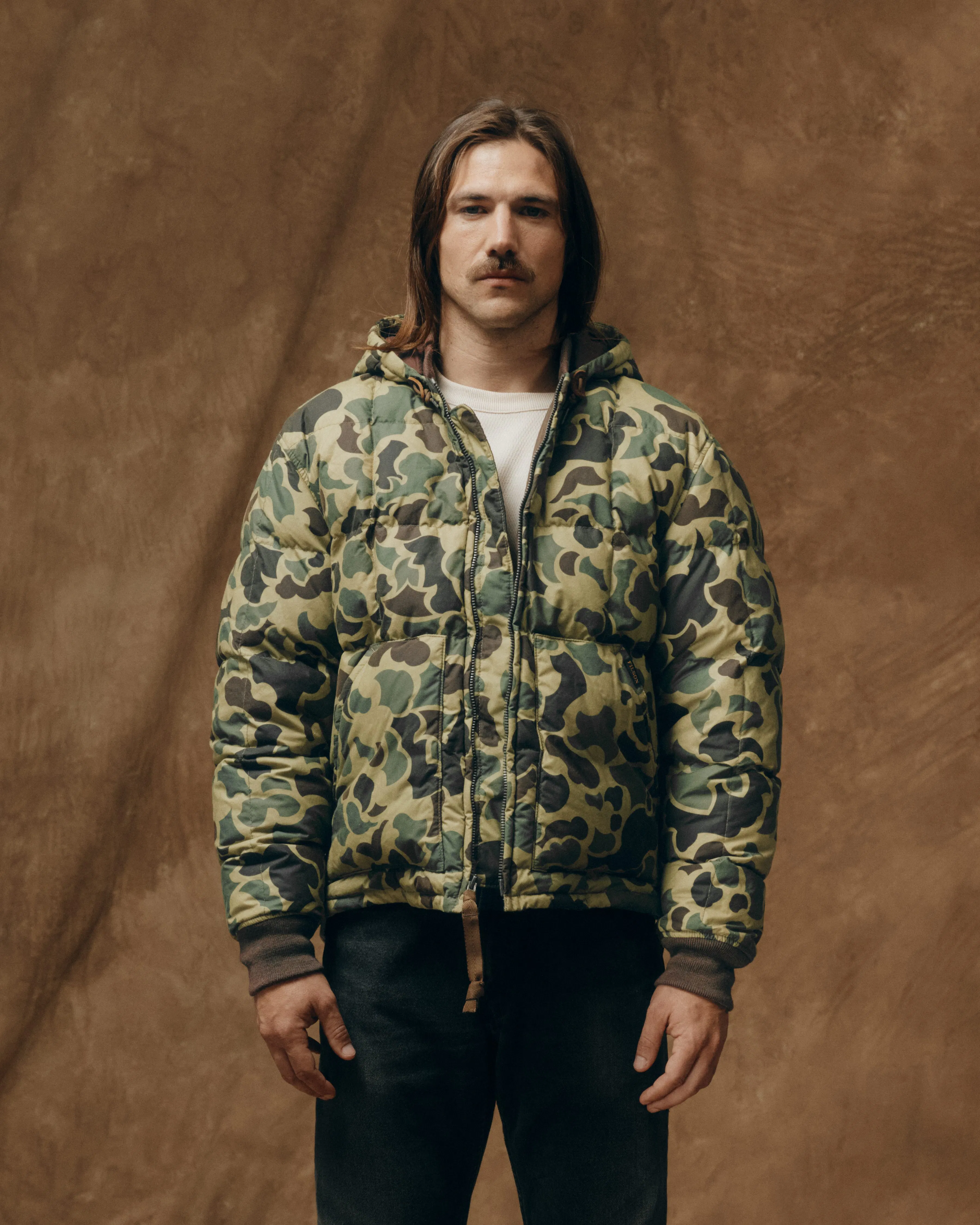 Filson Waxed Down Jacket - Tundra Shrub Camo | Insulated Jackets