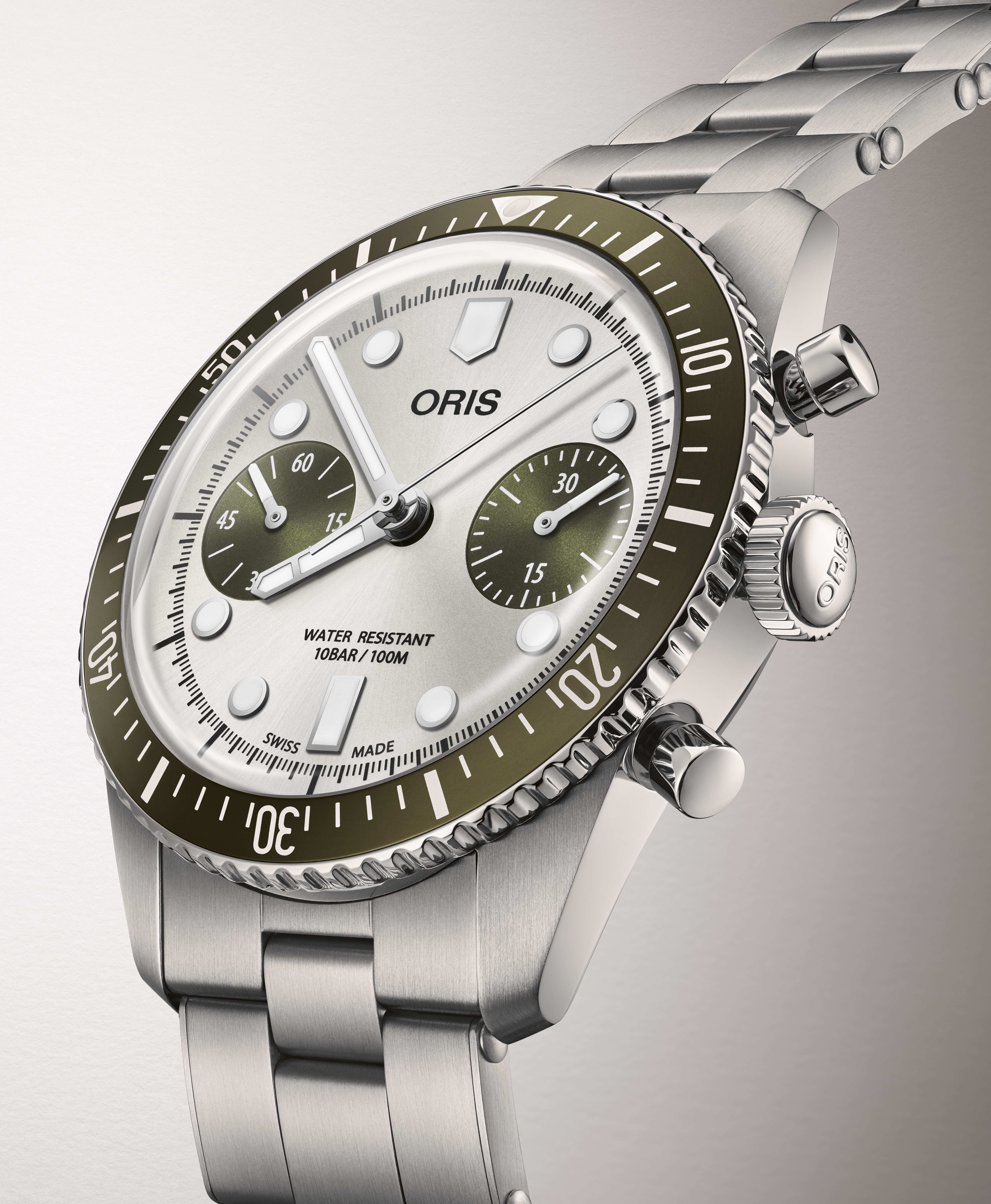 Oris Divers Sixty-Five Chronograph - Green | Chronograph Watches