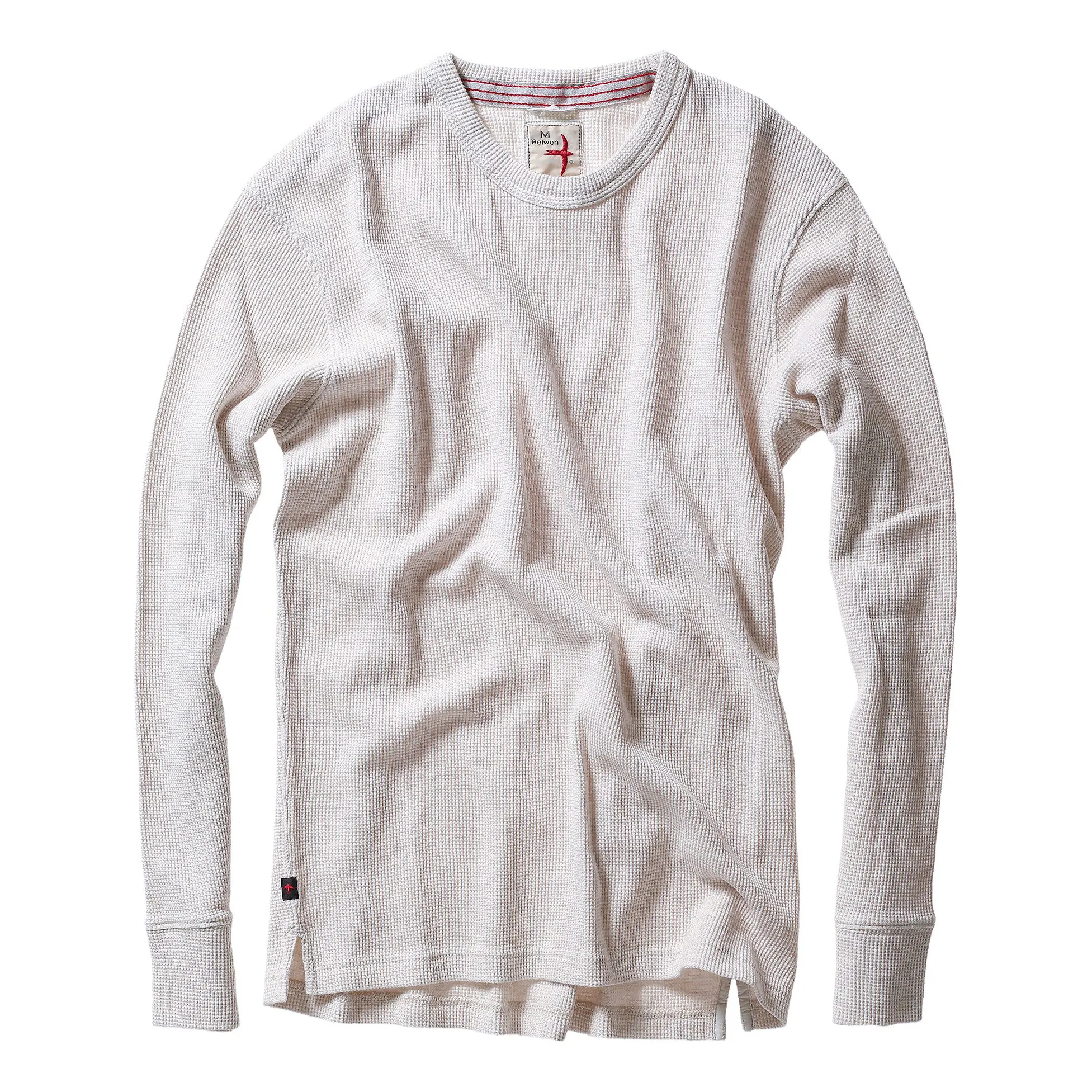 Relwen Bi-Waffle Thermal Crew - Oatmeal | T-Shirts | Huckberry