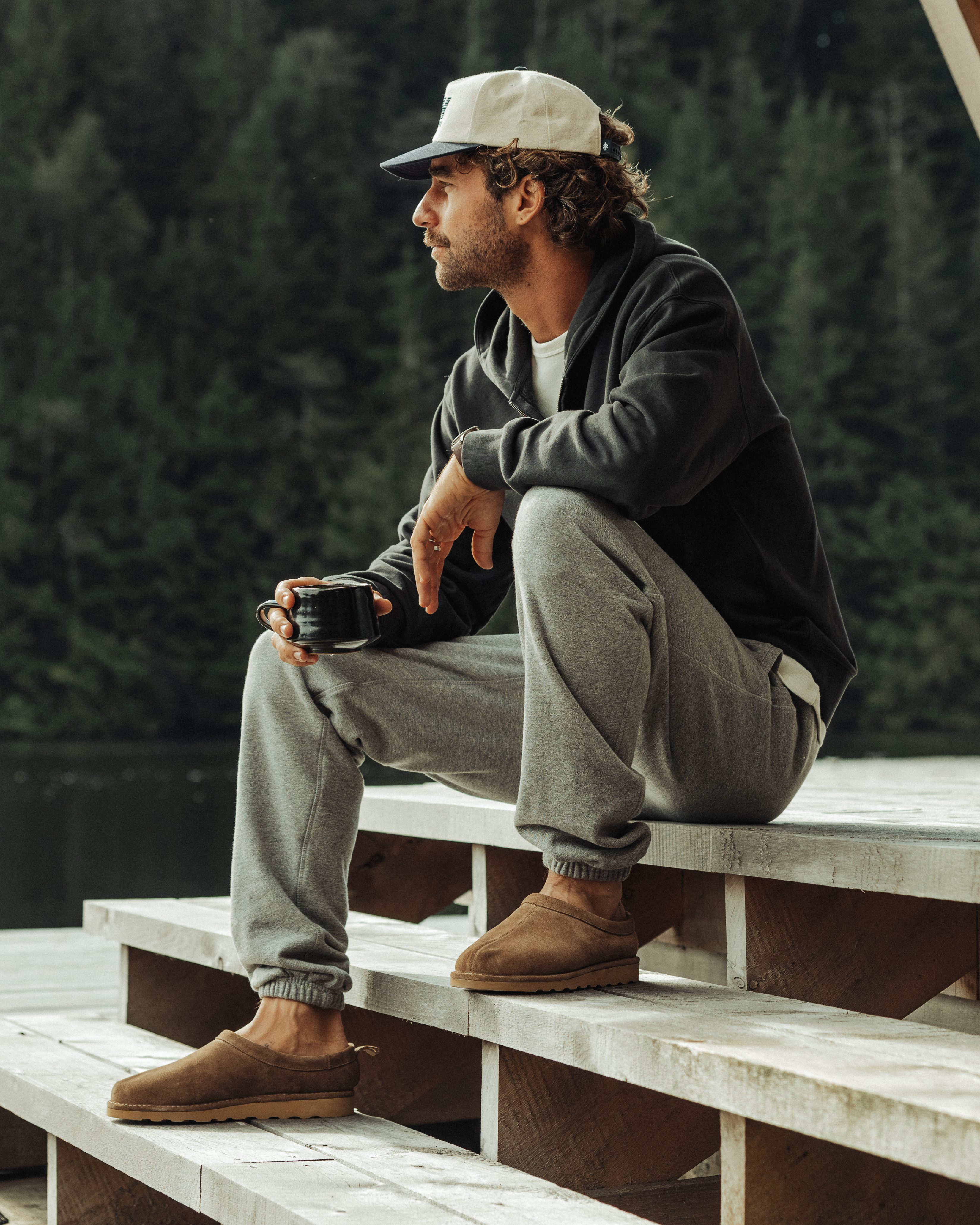 Flint and Tinder Midweight Terry Sweatpant - Heather Grey