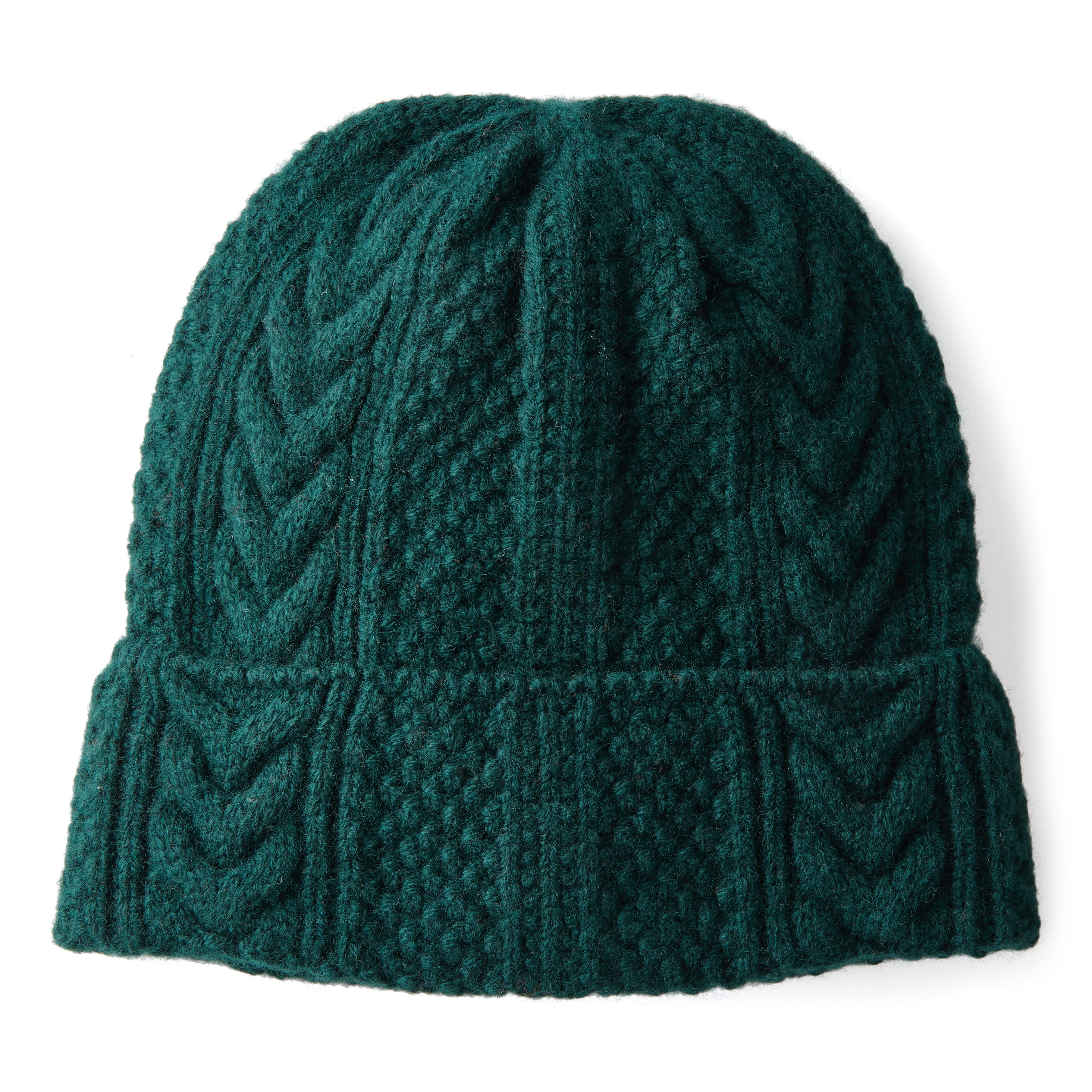 Huckberry Wool Cable Knit Beanie - Dark Teal | Beanies | Huckberry