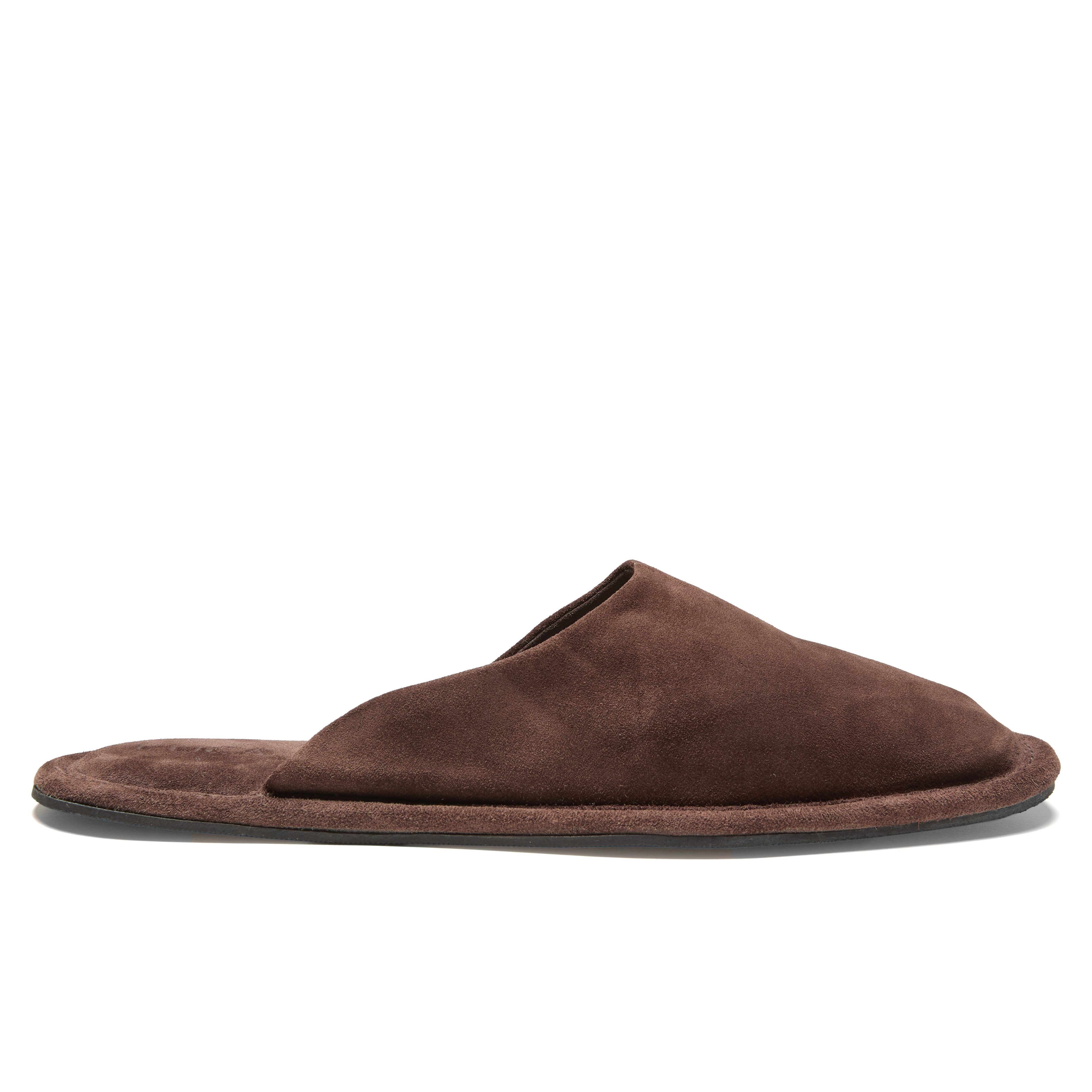 LUCA Packable Suede Travel Slipper - Mahogony | Slippers | Huckberry