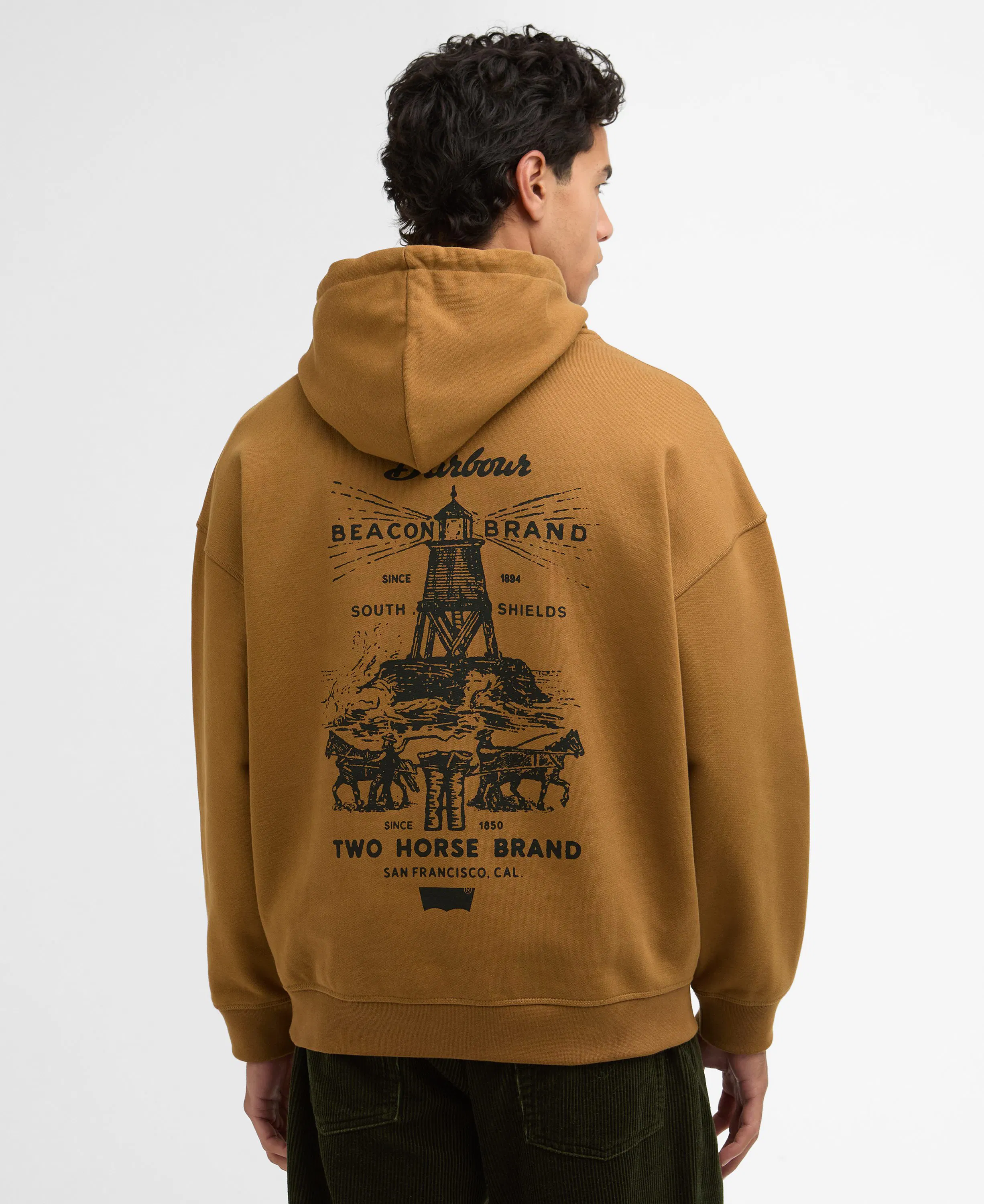 Barbour Barbour x Levi's Graphic Hoodie - Tan | Pullover Hoodies