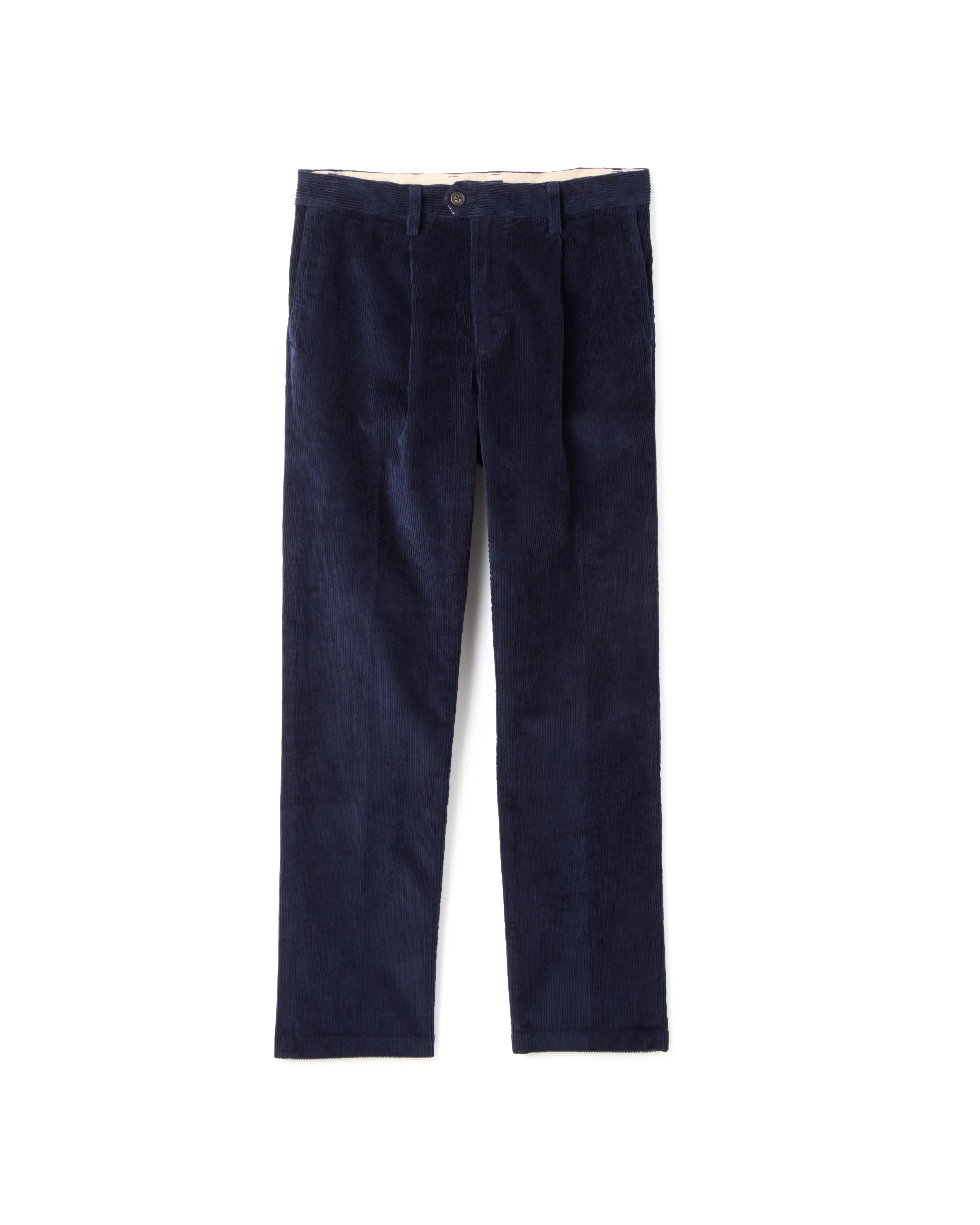 Wills Pleated Cord Trouser - Navy | Dress Pants | Huckberry Wills Pleated Cord Trouser - Navy | Dress Pants | Huckberry
