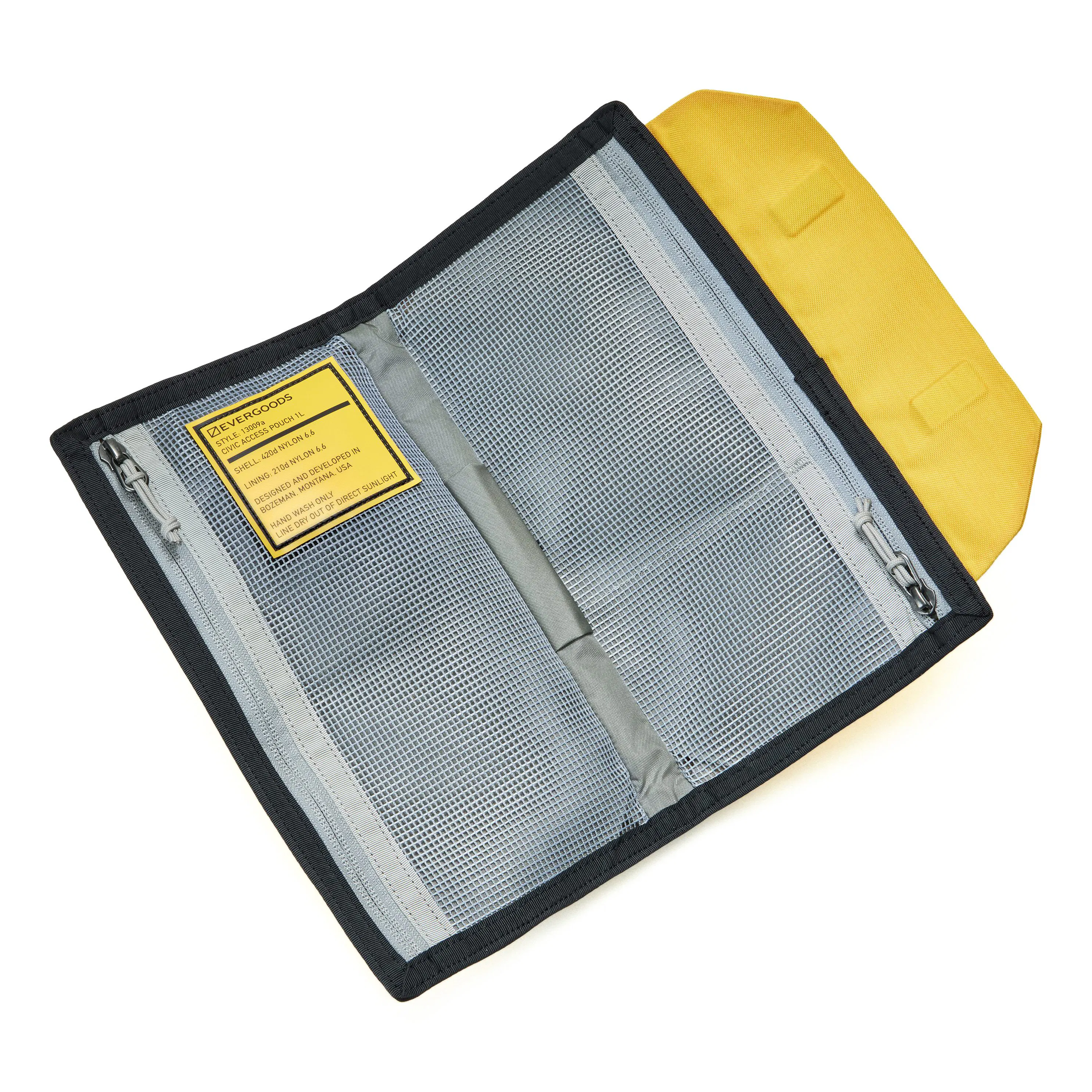EVERGOODS Civic Access Pouch 1L - Expedition Yellow | Packing