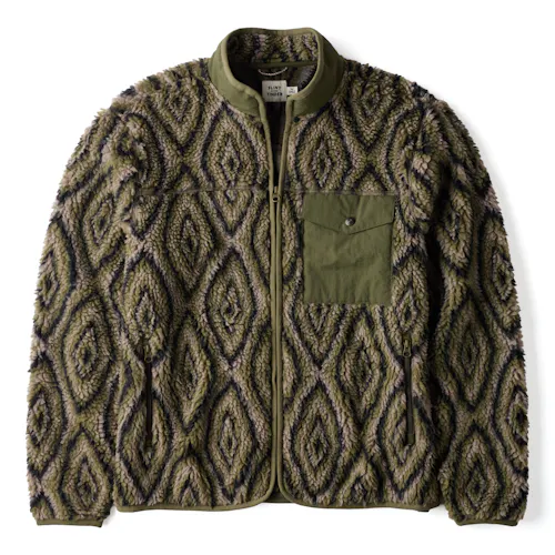 Flint and Tinder Retro Pile Fleece Jacket