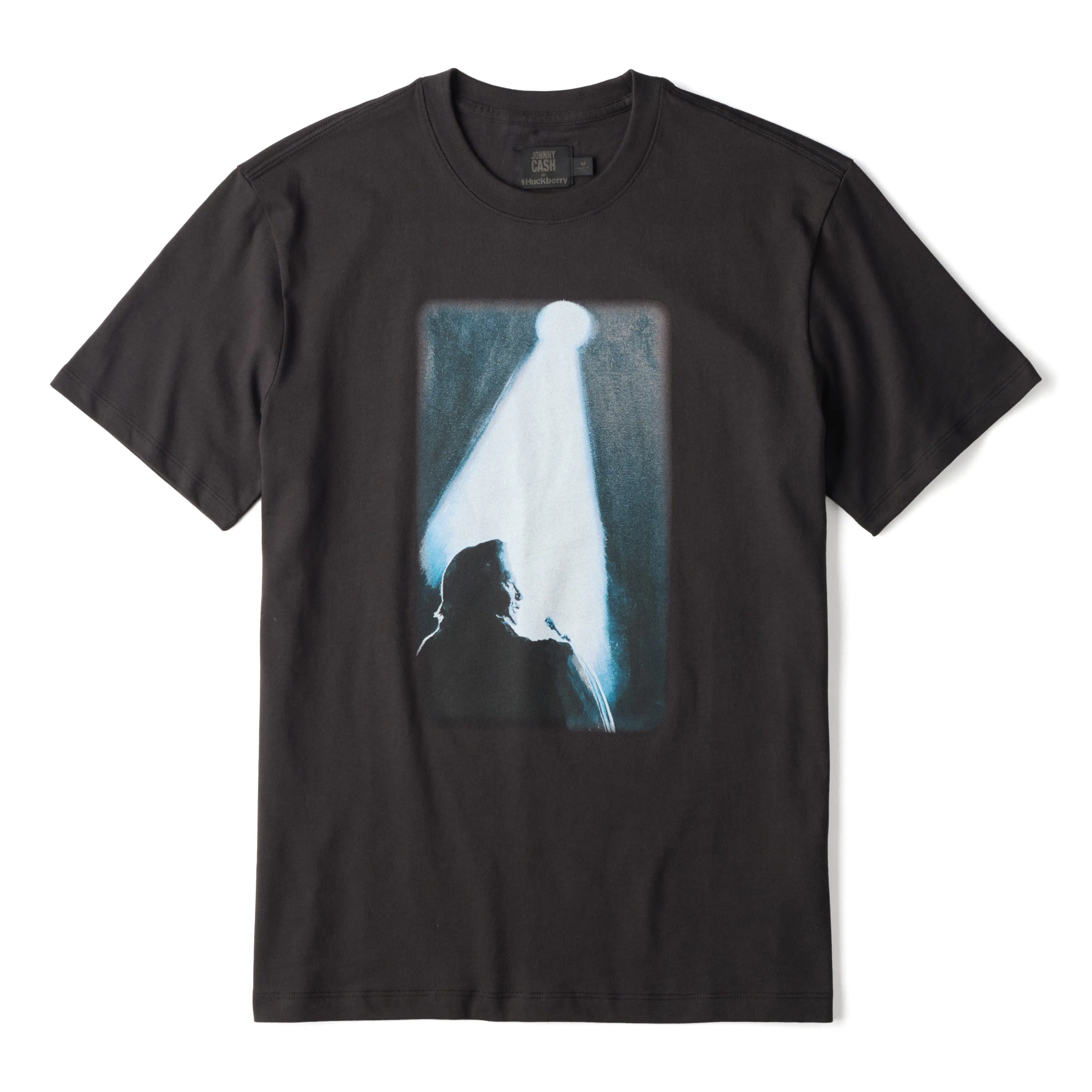 Rock Off Johnny Cash 'Man In Black' Burnout Tee - Official Unisex T-Shirt, Black, Small - View #5