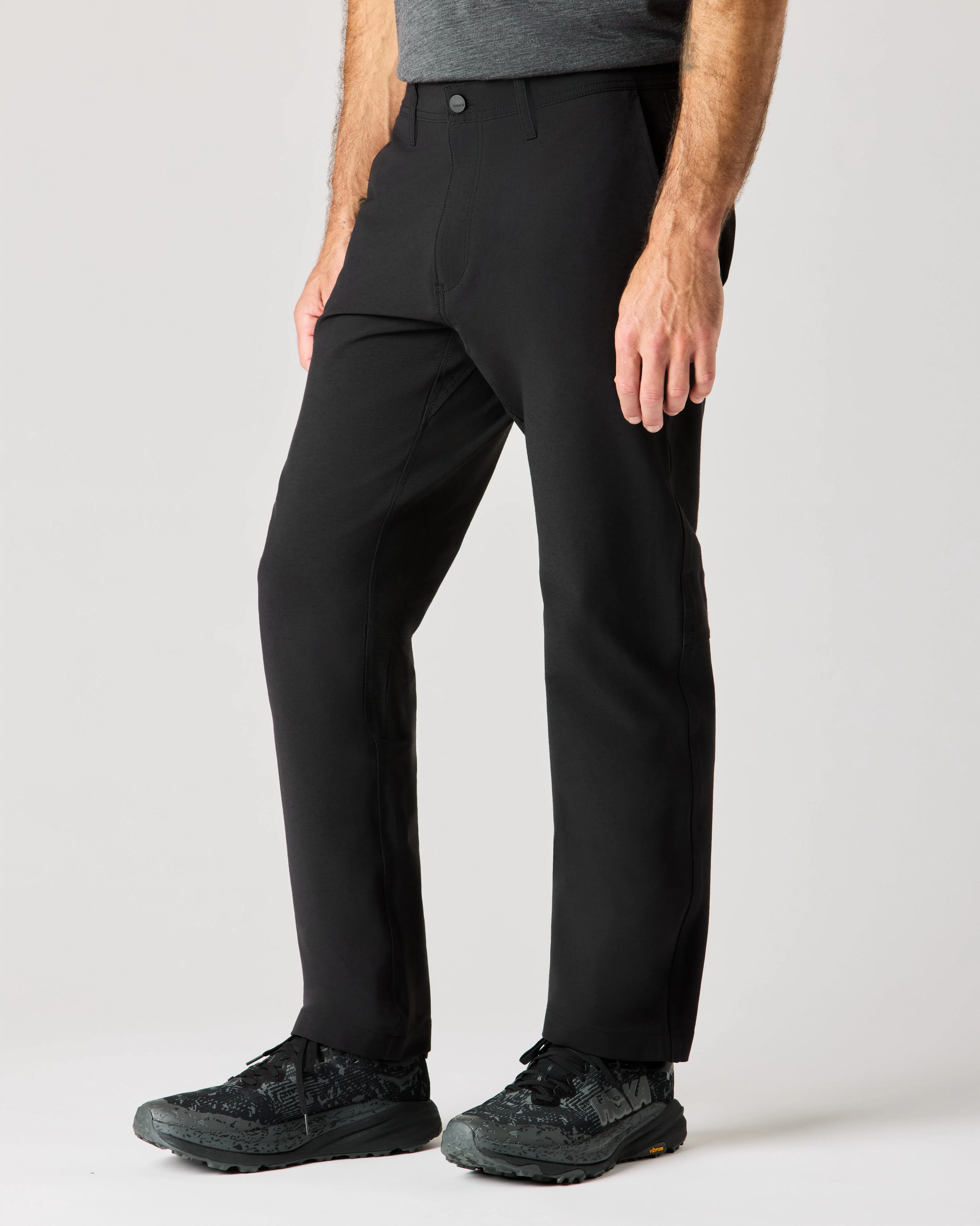 Proof 72-Hour Merino Chino - HB Straight - Black | Chino Pants